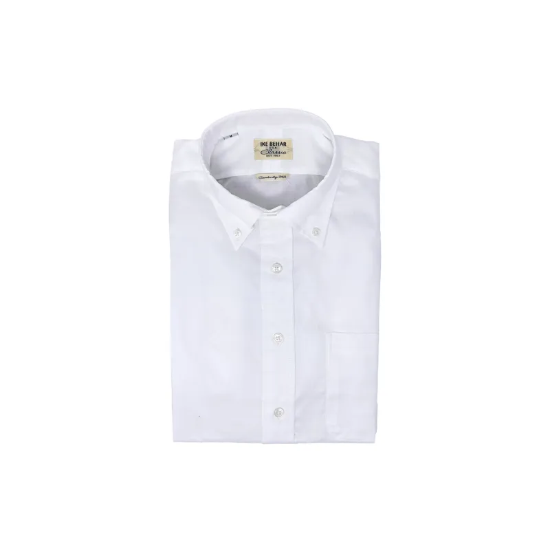 White Oxford Button-Down Shirt sold by Ike Behar