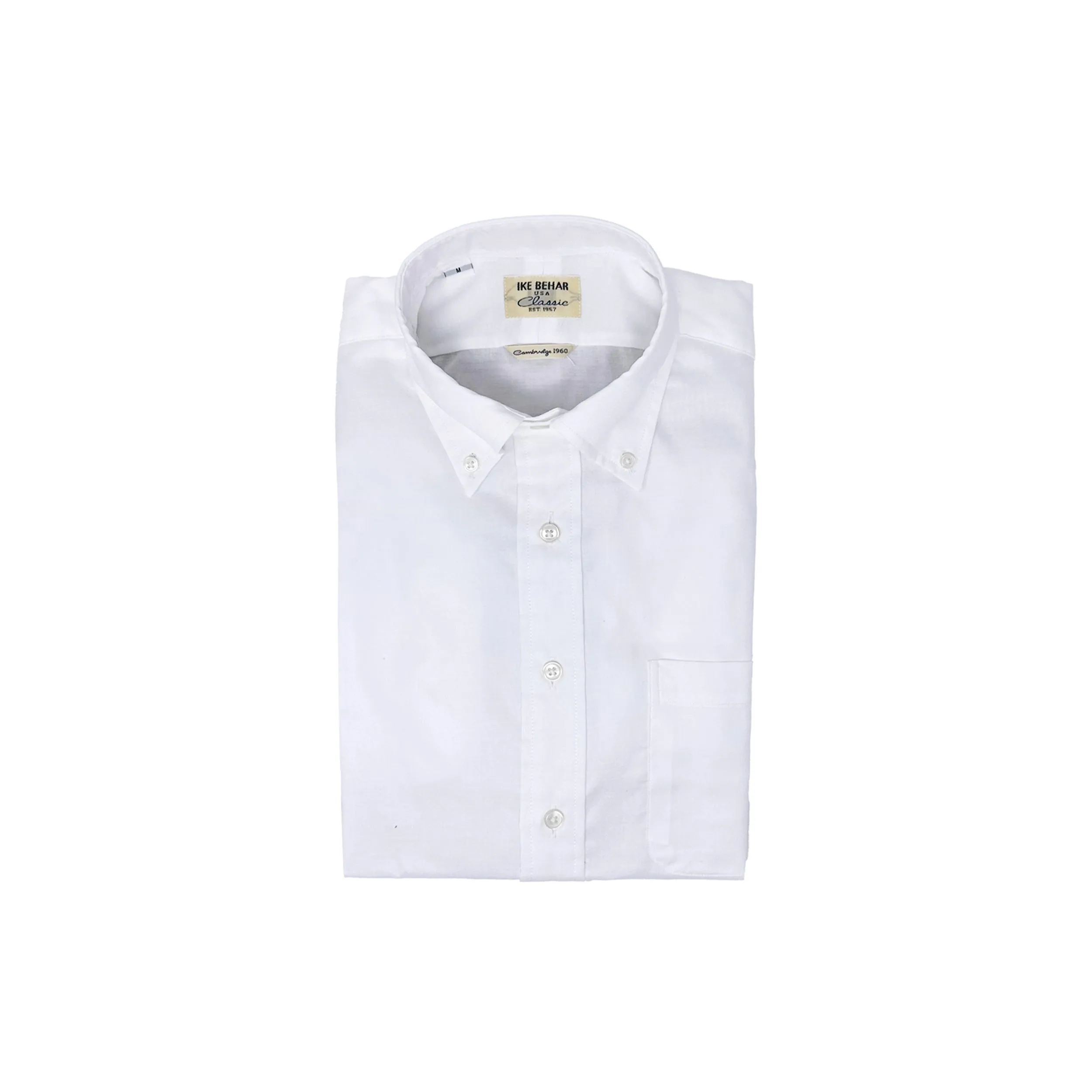 White Oxford Button-Down Shirt sold by Ike Behar