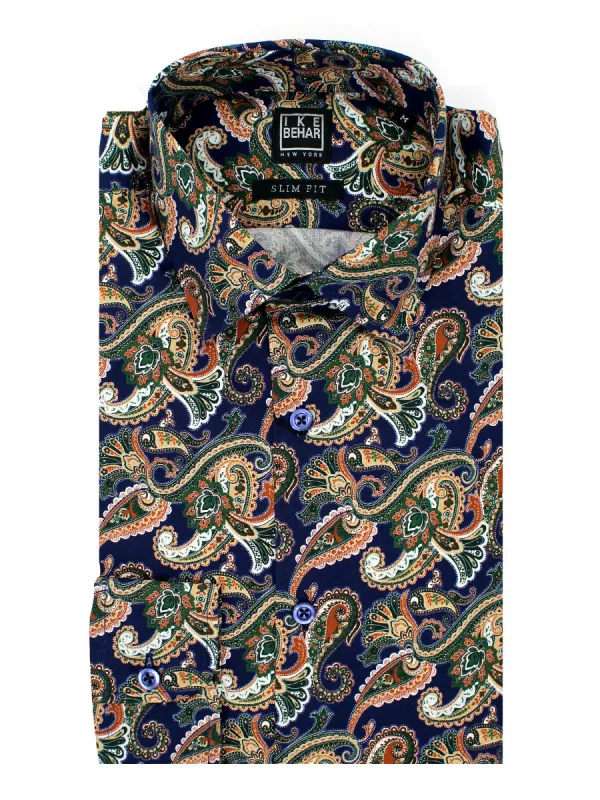 Multi-Paisley Sport Shirt sold by Ike Behar