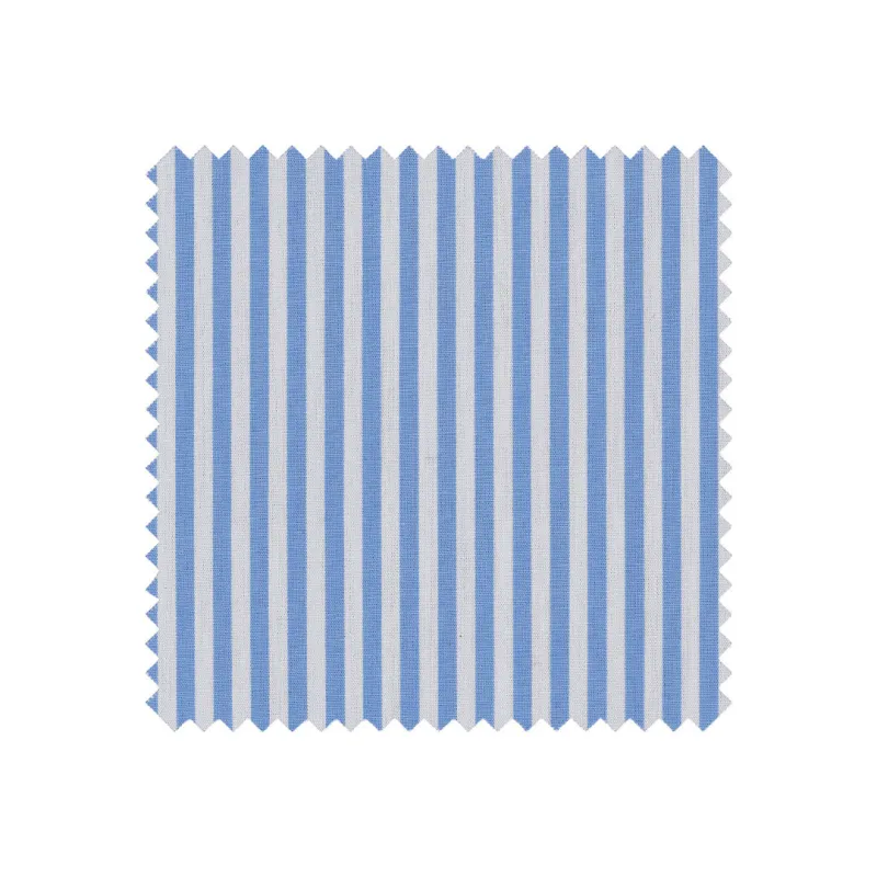 Light Blue Bengal Stripe Made to Measure Shirt sold by Ike Behar