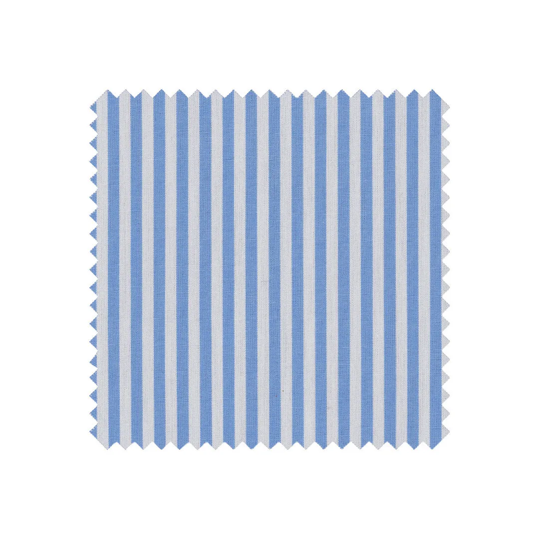 Light Blue Bengal Stripe Made to Measure Shirt sold by Ike Behar