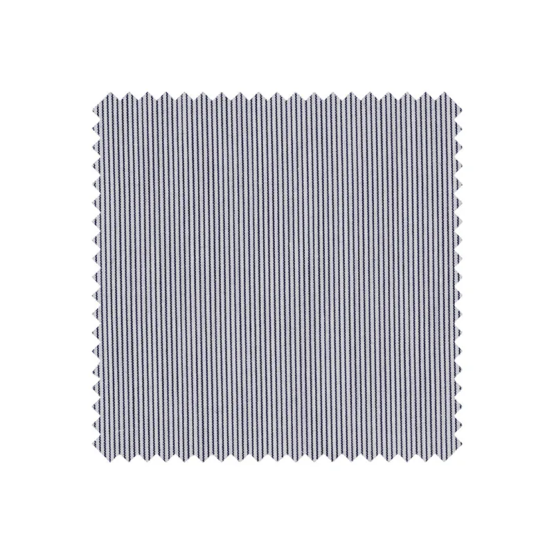 Navy Fine Stripe Made to Measure Shirt sold by Ike Behar