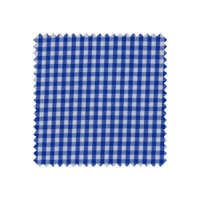 Medium Blue Classic Micro-Check Made to Measure Shirt sold by Ike Behar