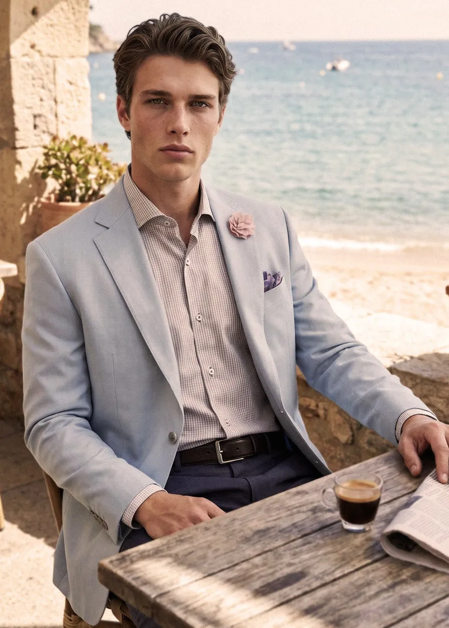 Sky Chevron Loro Piana Sport Coat sold by Ike Behar product image thumbnail 2