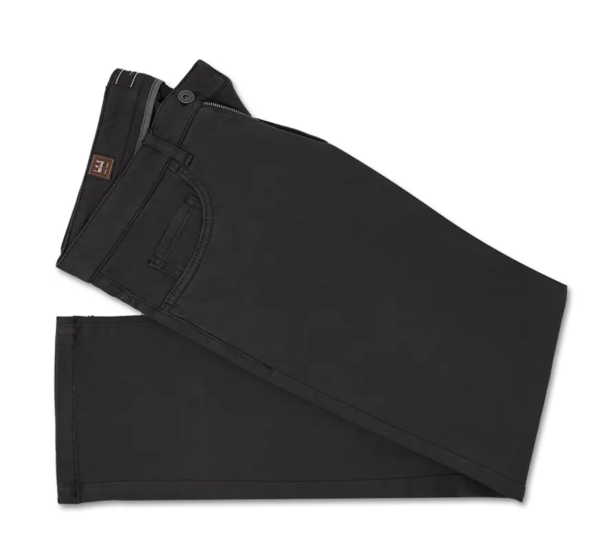 Slate Techno-Stretch Sateen 5 Pocket Pants sold by Ike Behar