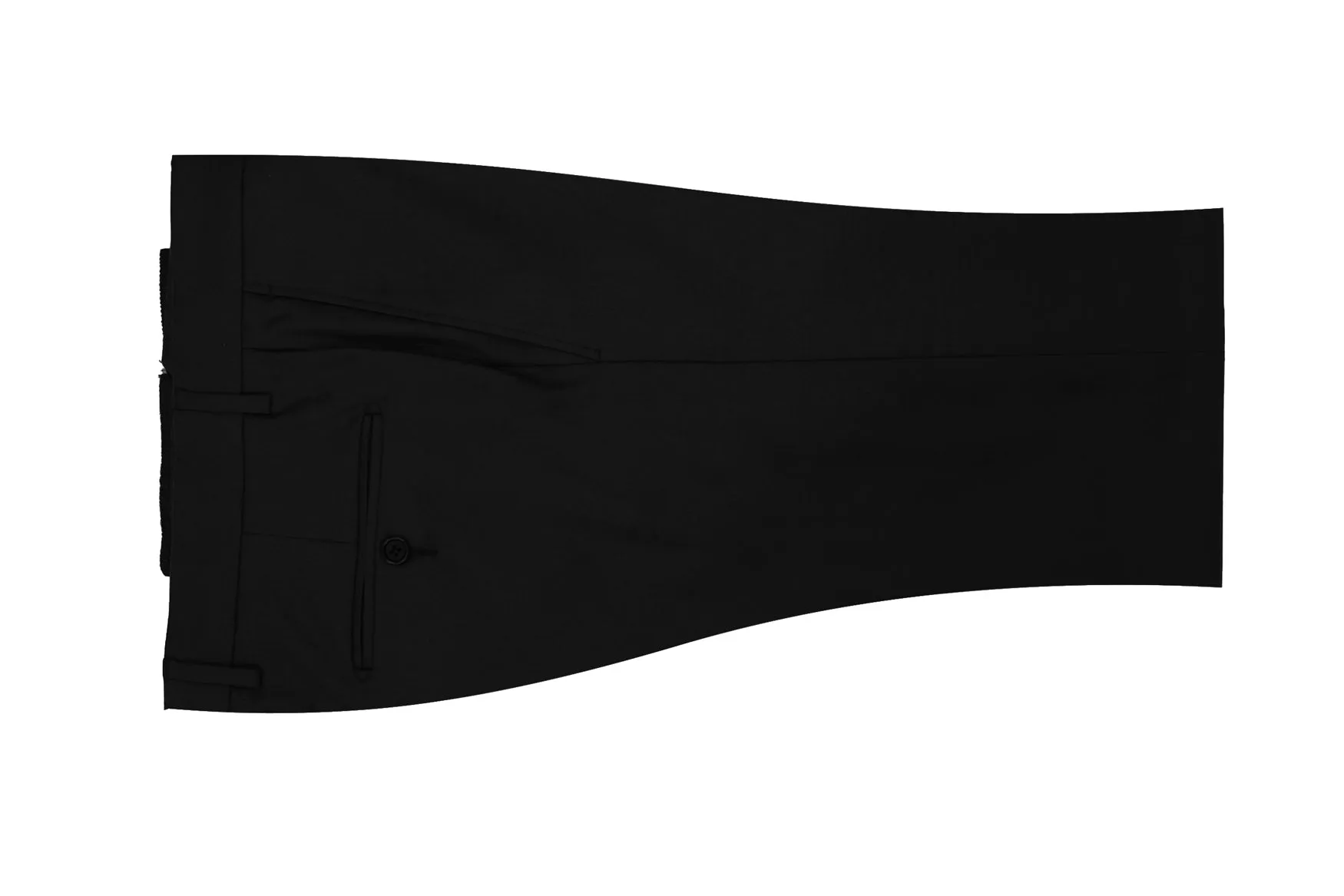 Black Classic Flat Front Dress Pant sold by Ike Behar