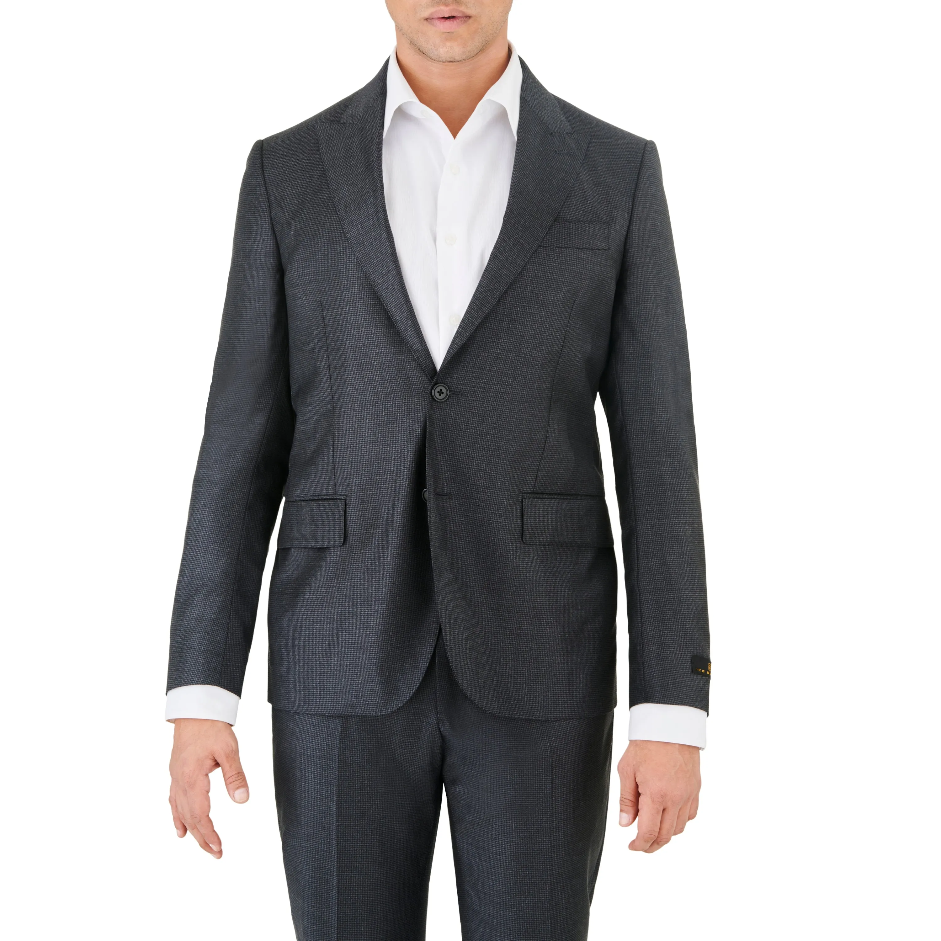 Charcoal Textured Suit sold by Ike Behar product image thumbnail 3