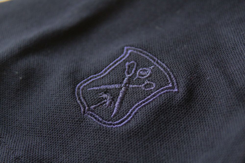 Navy Short Sleeve Pique Polo sold by Ike Behar product image thumbnail 2