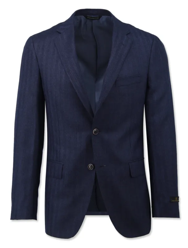 Navy Herringbone Sport Coat sold by Ike Behar