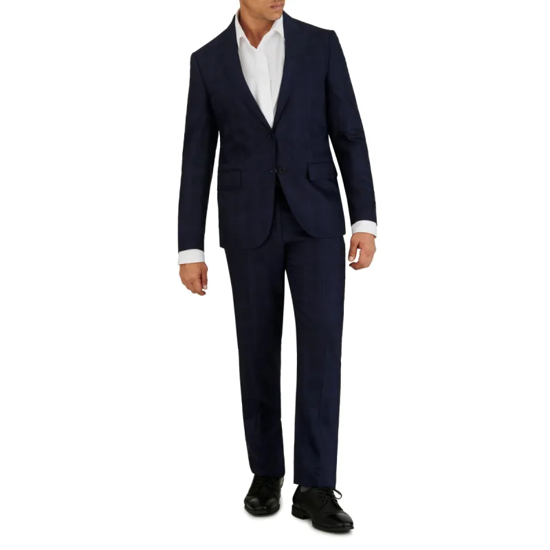 Navy with Indigo Check Suit sold by Ike Behar