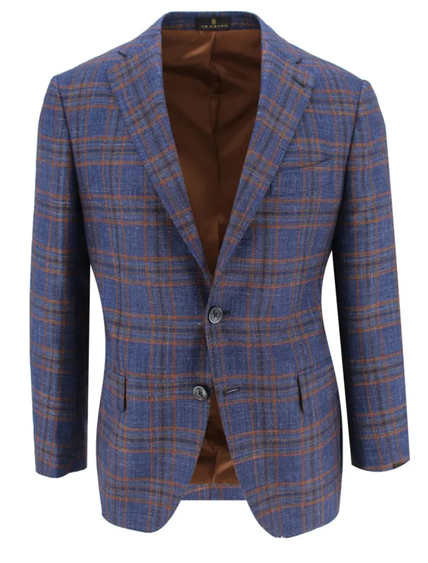 Navy with Rust Cashmere Sport Coat sold by Ike Behar