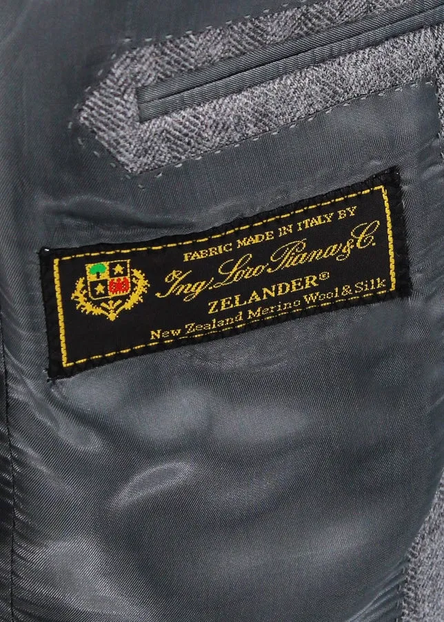 Grey Herringbone Sport Coat sold by Ike Behar product image thumbnail 2