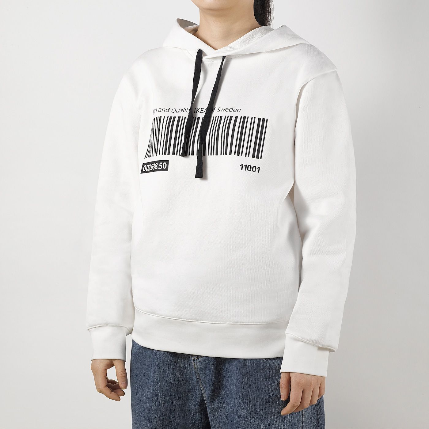 EFTERTRÄDA Hoodie - white S/M sold by IKEA product image thumbnail 2