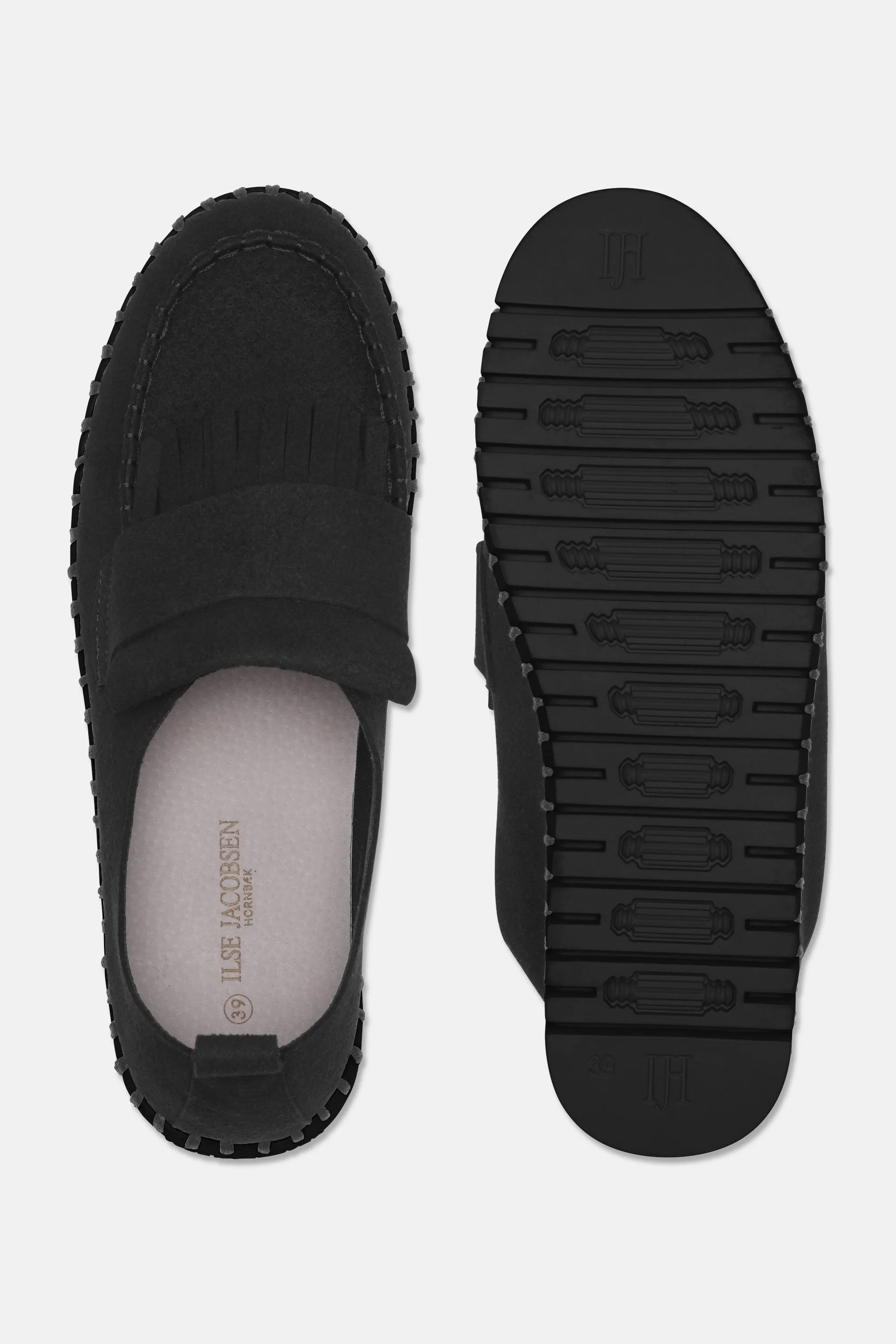 Tulip Fringe Loafer - Black Black sold by Ilse Jacobsen product image thumbnail 5