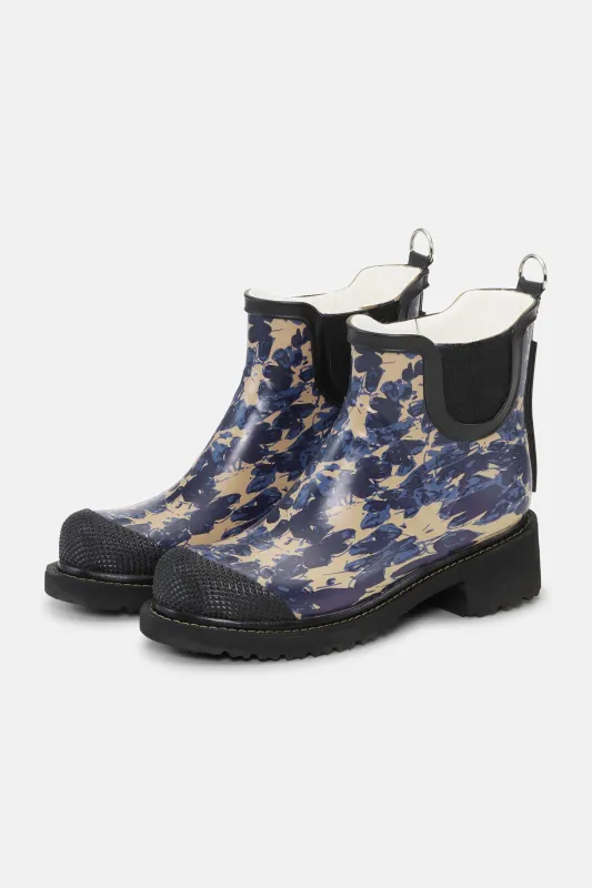 Short Rainboots 25th Anniversary - Beige Butterfly sold by Ilse Jacobsen