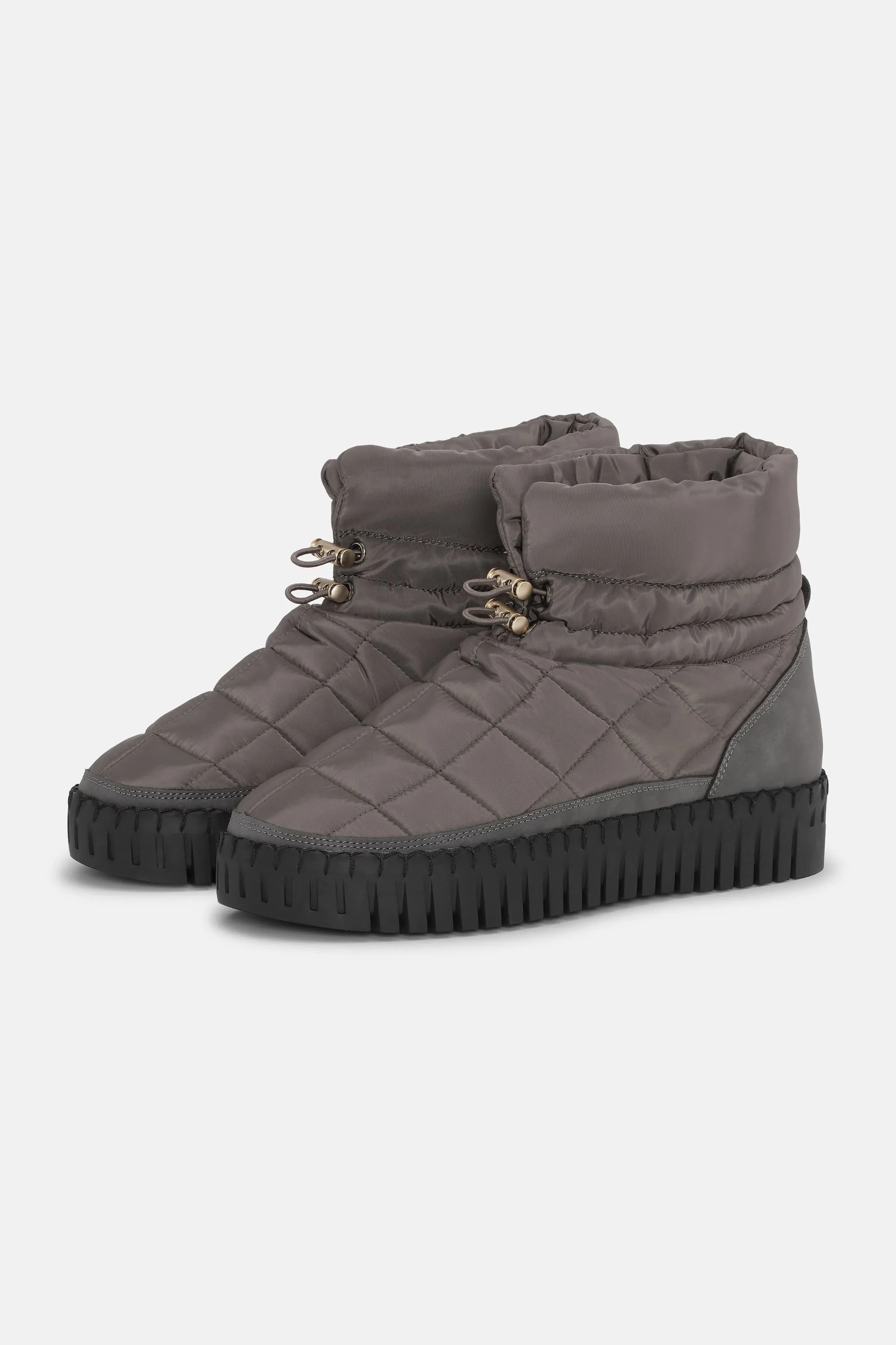 Tulip Padded Winter Boot - Grey Black sold by Ilse Jacobsen