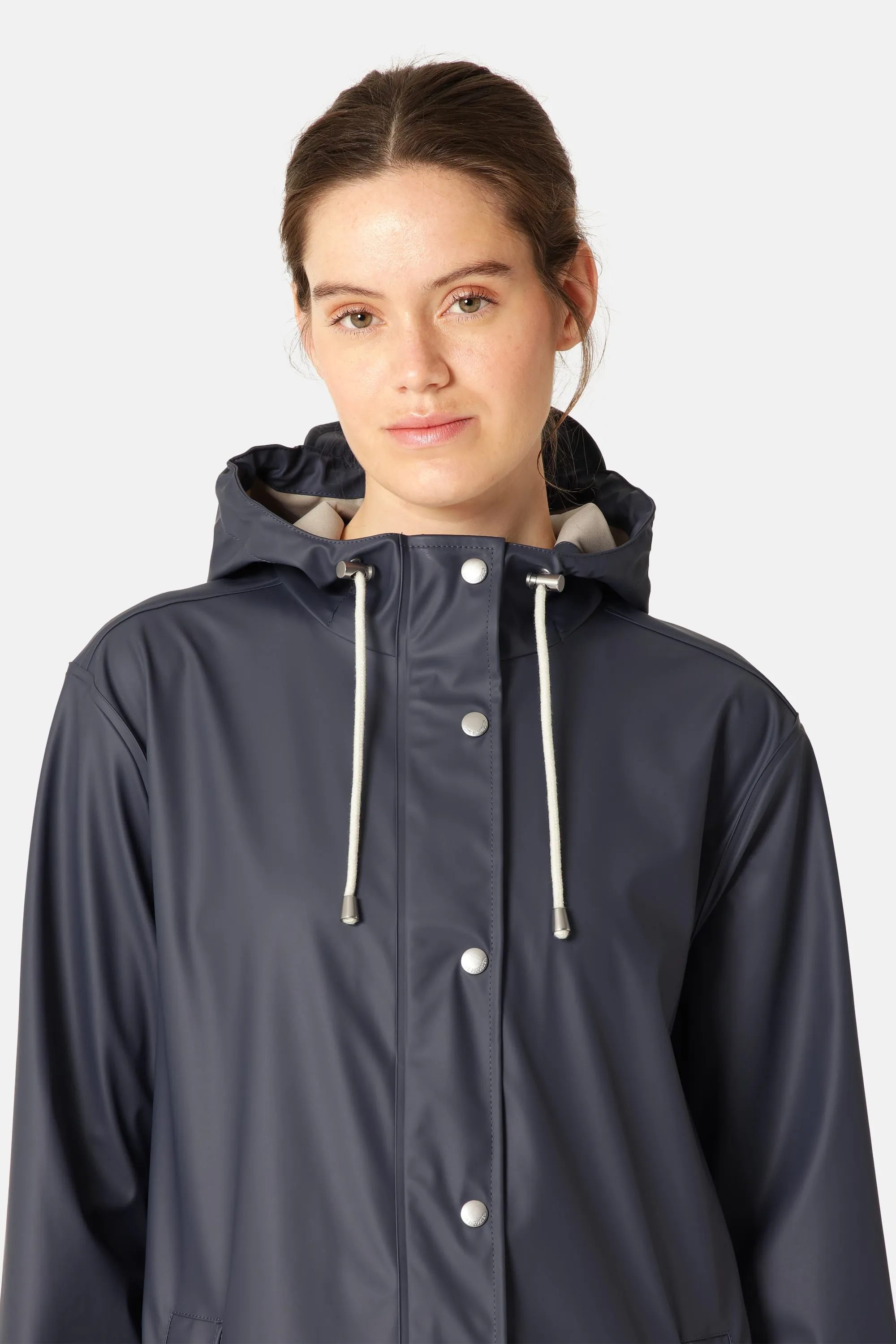 Long Rain Jacket - Ombre Blue sold by Ilse Jacobsen product image thumbnail 4