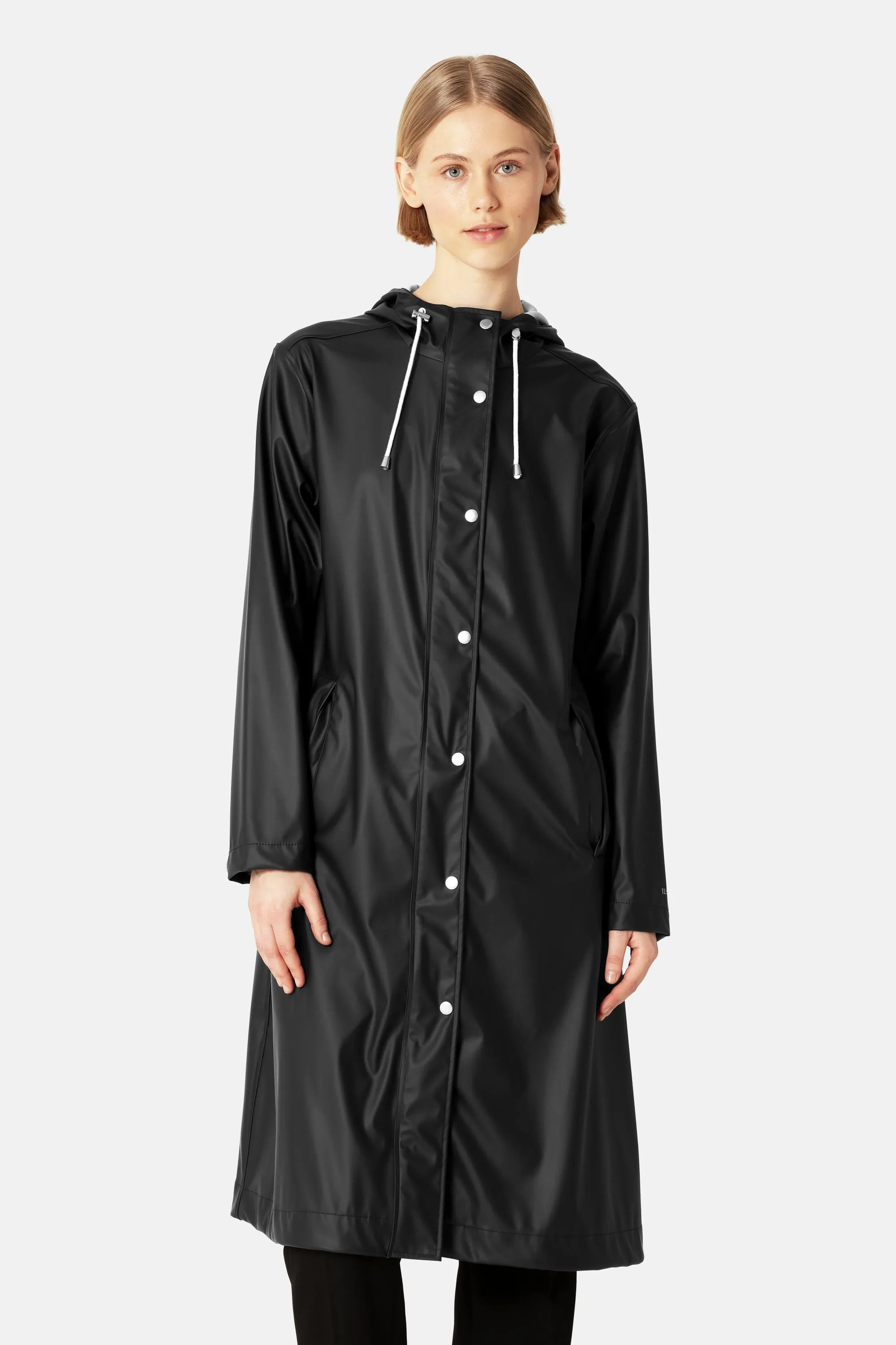 Long Rain Jacket - Black Beauty sold by Ilse Jacobsen product image thumbnail 2