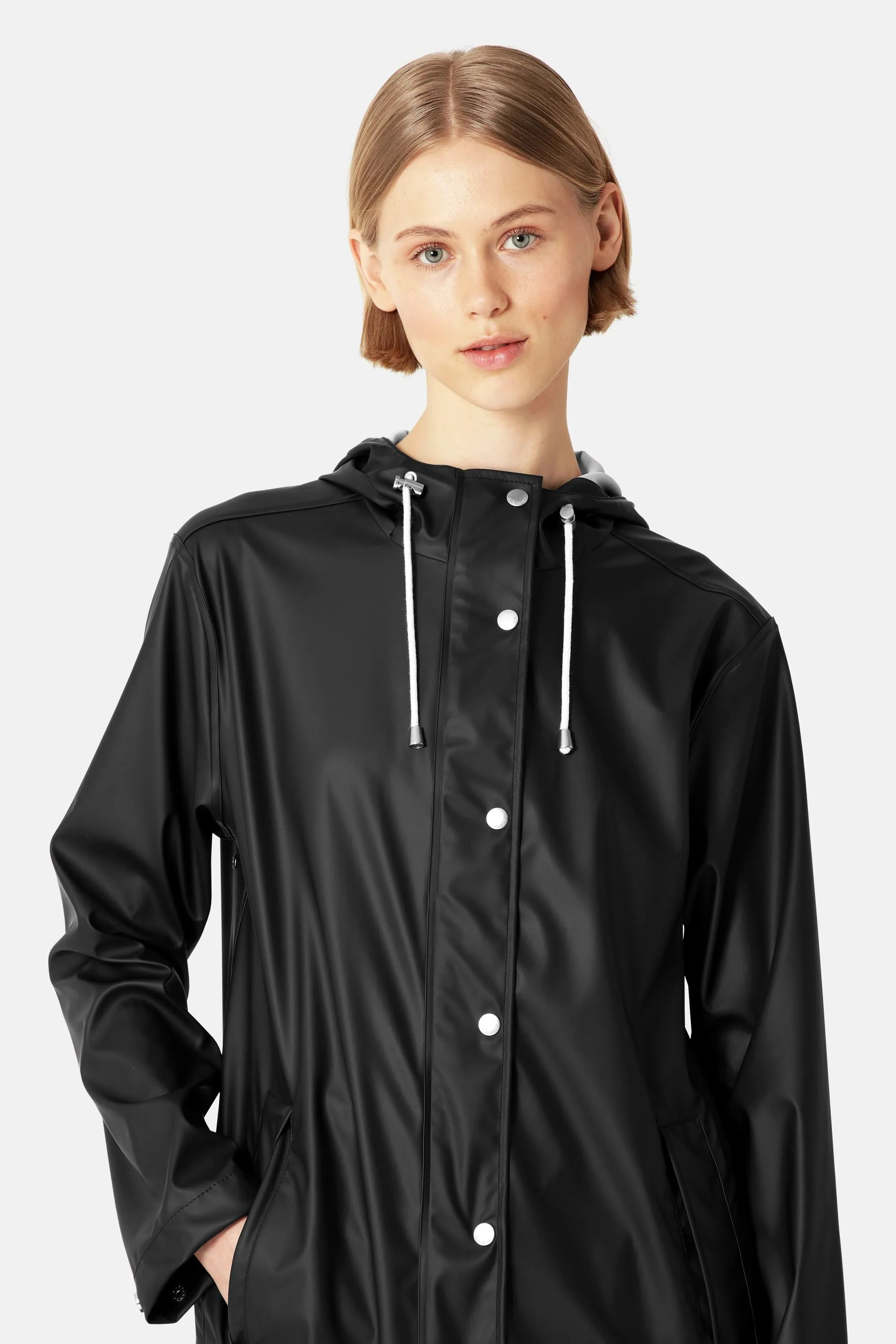 Long Rain Jacket - Black Beauty sold by Ilse Jacobsen product image thumbnail 4