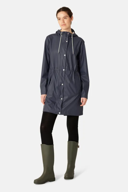 Long Parka Rain Jacket - Ombre Blue sold by Ilse Jacobsen