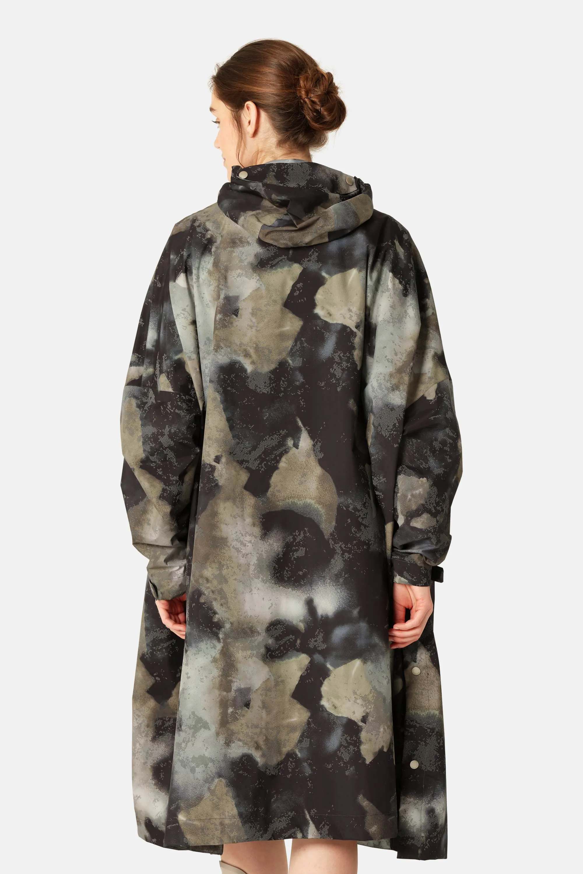 Poncho Raincoat - Moss Print sold by Ilse Jacobsen product image thumbnail 3
