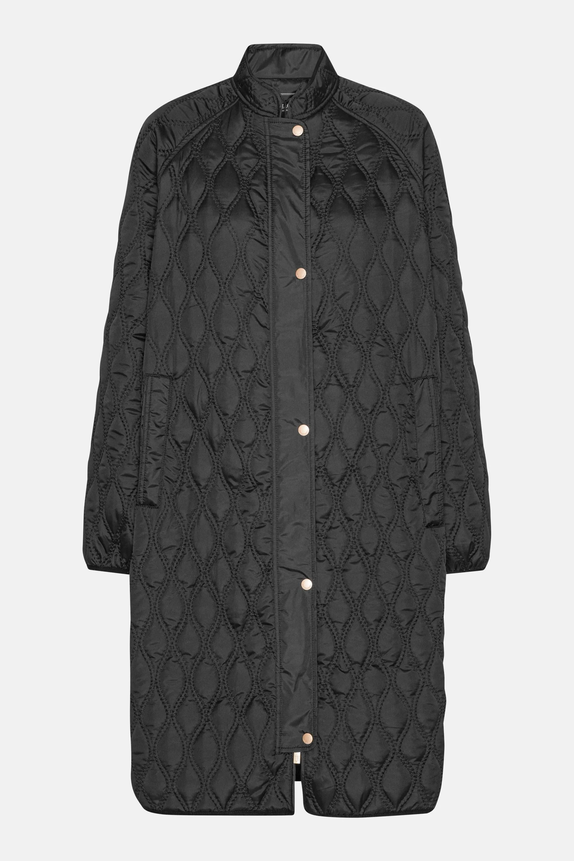 Long Quilt Jacket - Black sold by Ilse Jacobsen product image thumbnail 5