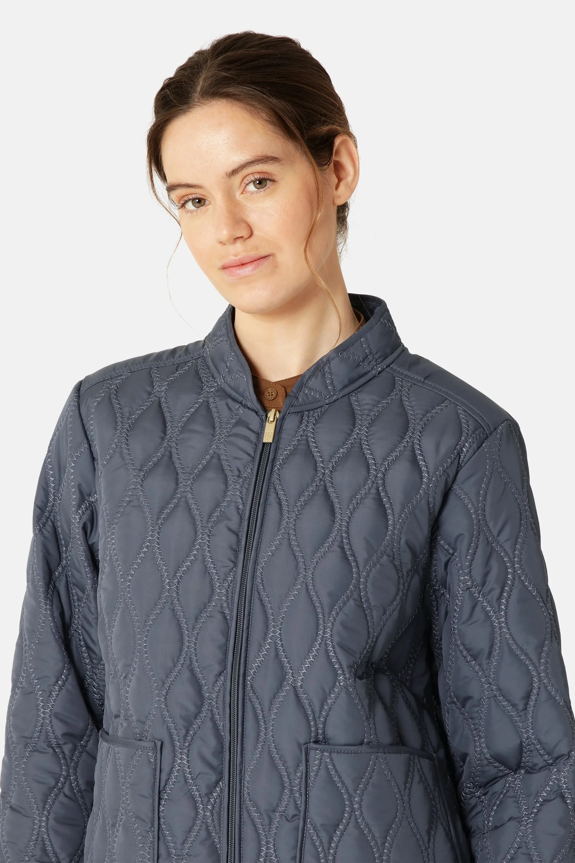 Short Quilt Jacket - Ombre Blue sold by Ilse Jacobsen product image thumbnail 4