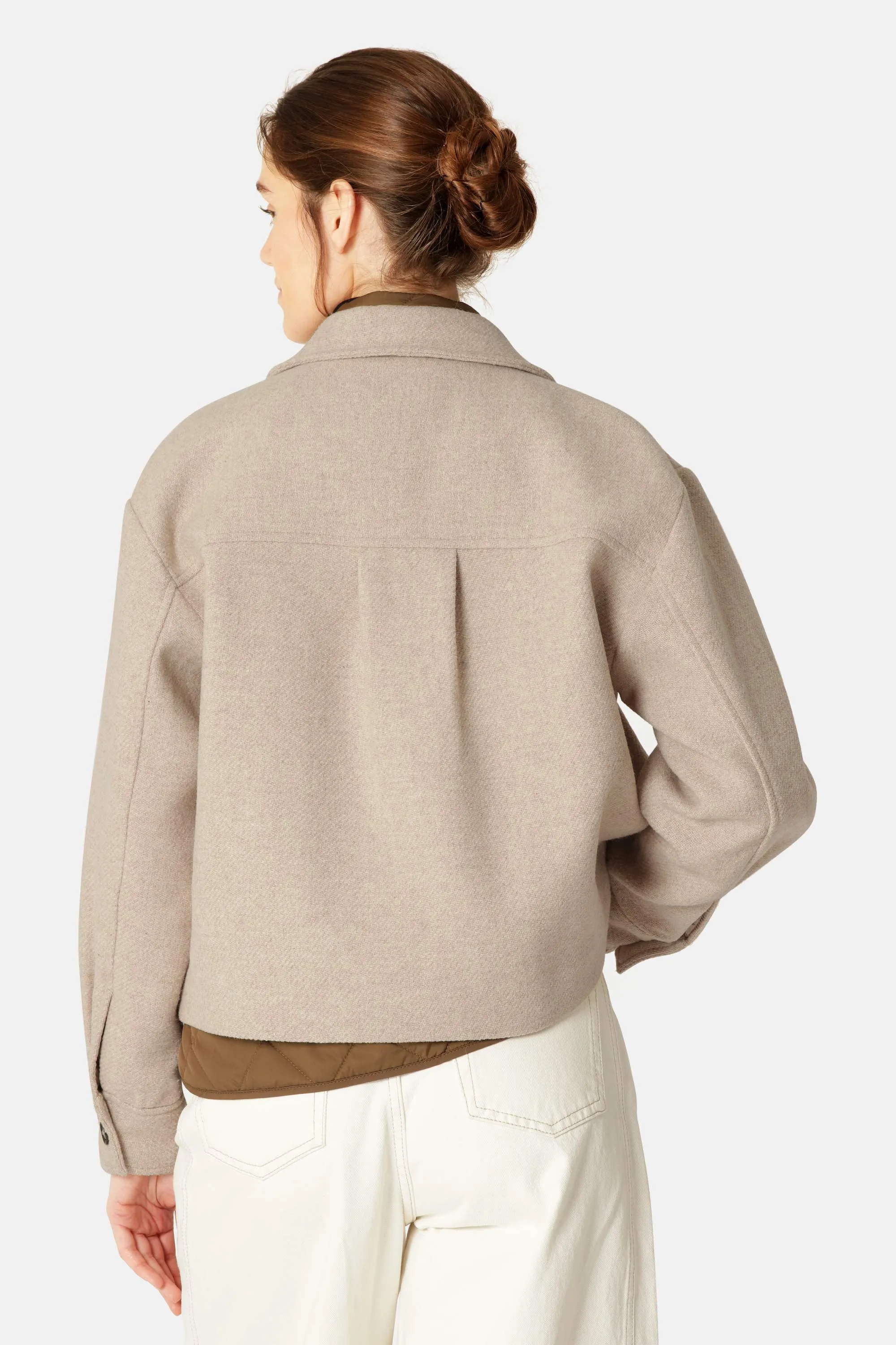 Short Buttoned Jacket - Wheat sold by Ilse Jacobsen product image thumbnail 3