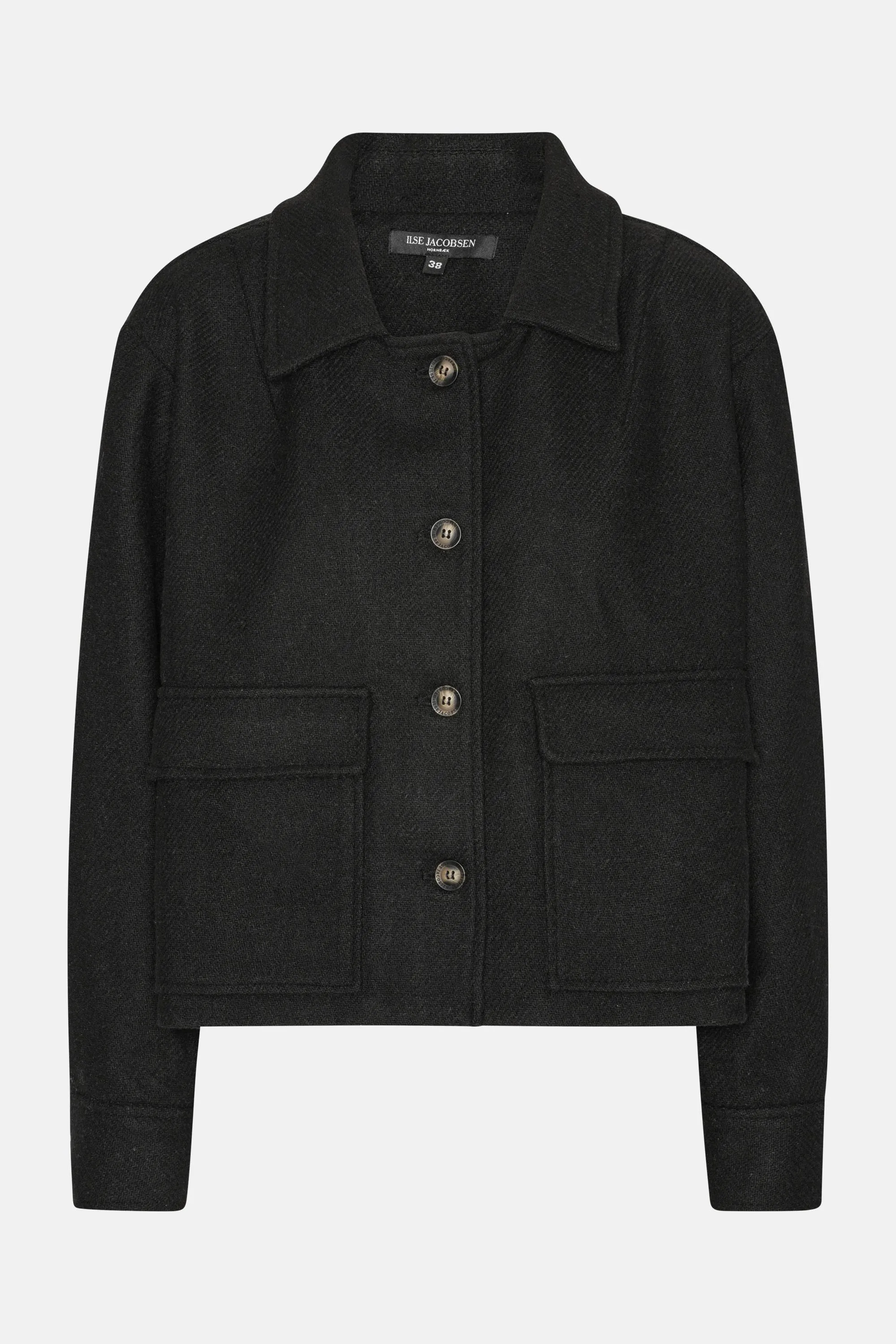 Short Buttoned Jacket - Black sold by Ilse Jacobsen product image thumbnail 5
