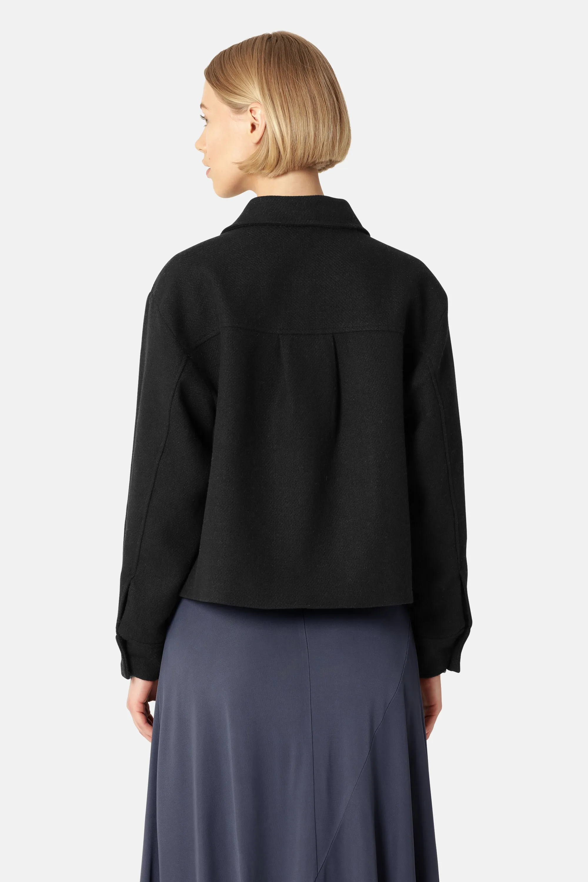 Short Buttoned Jacket - Black sold by Ilse Jacobsen product image thumbnail 3