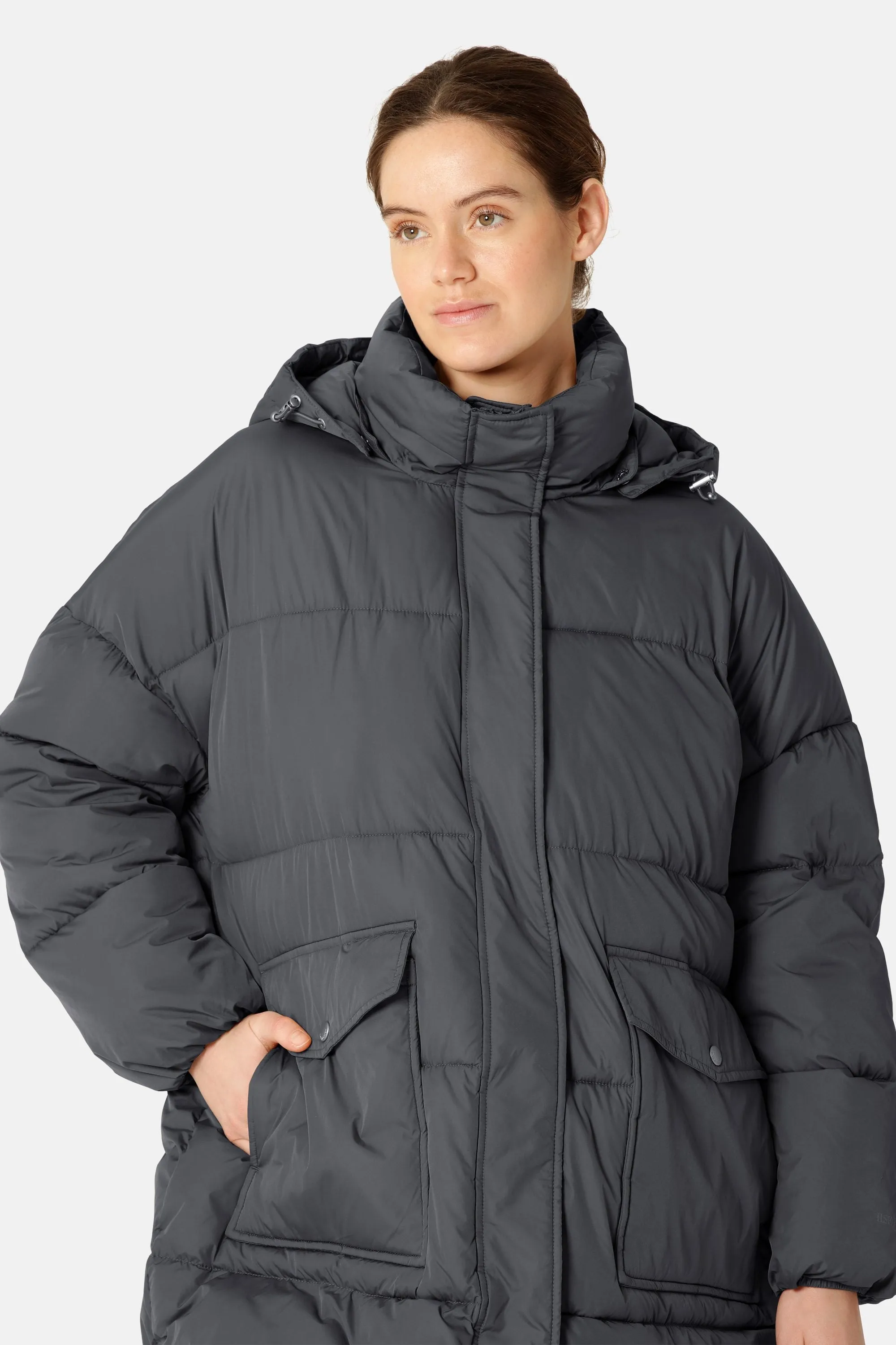 Long Padded Coat - Ombre Blue sold by Ilse Jacobsen product image thumbnail 4