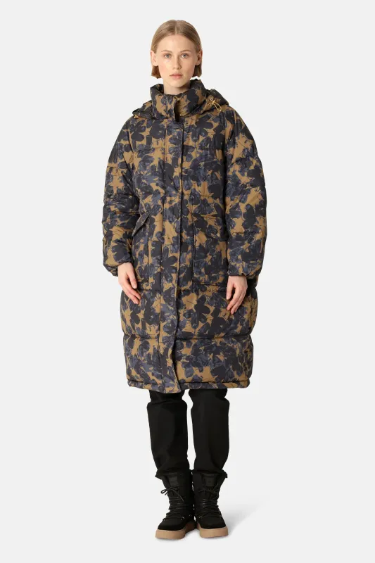 Long Padded Coat - Beige Butterfly sold by Ilse Jacobsen