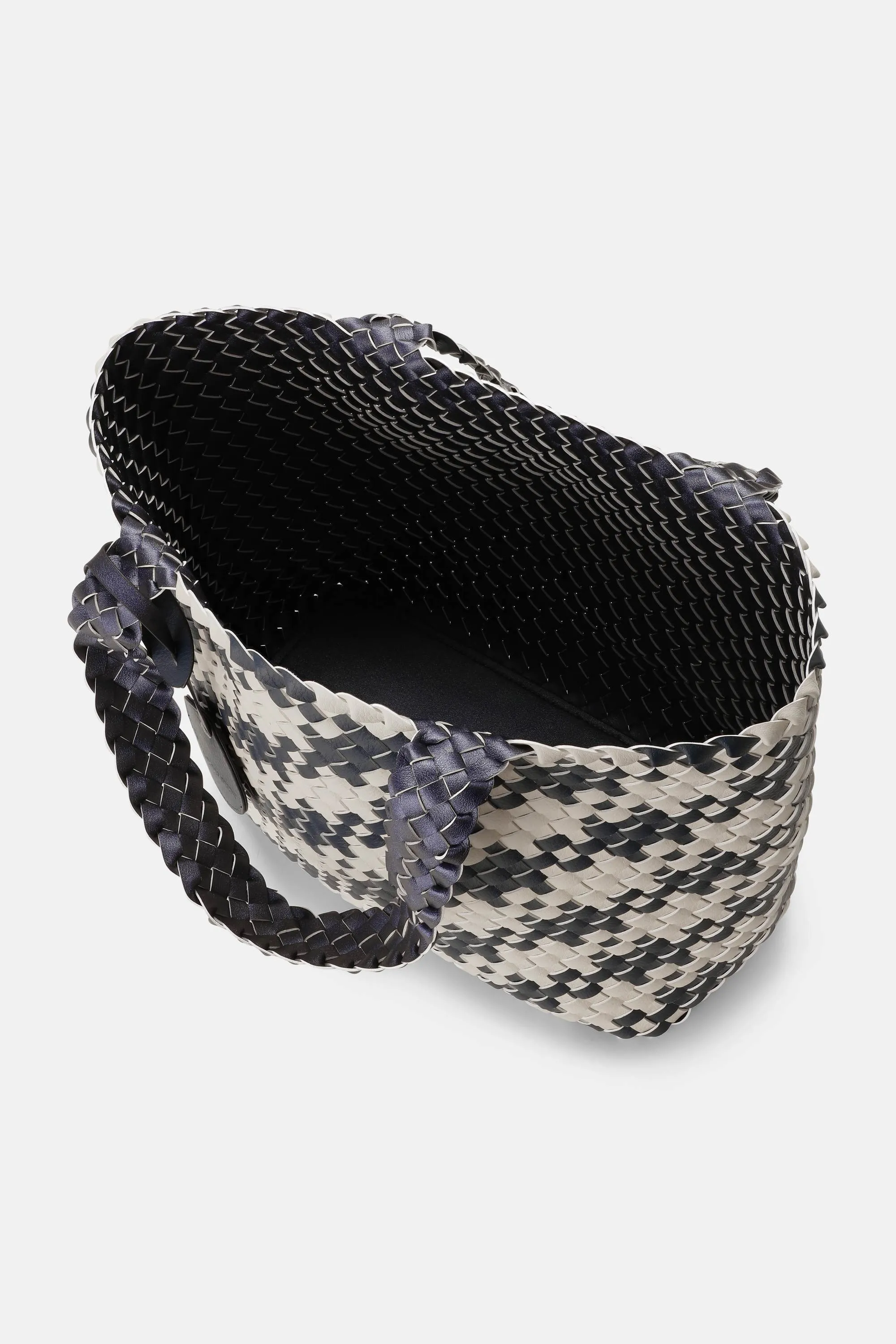 Houndstooth Braided Shopper - Ombre Blue light Sand sold by Ilse Jacobsen product image thumbnail 5