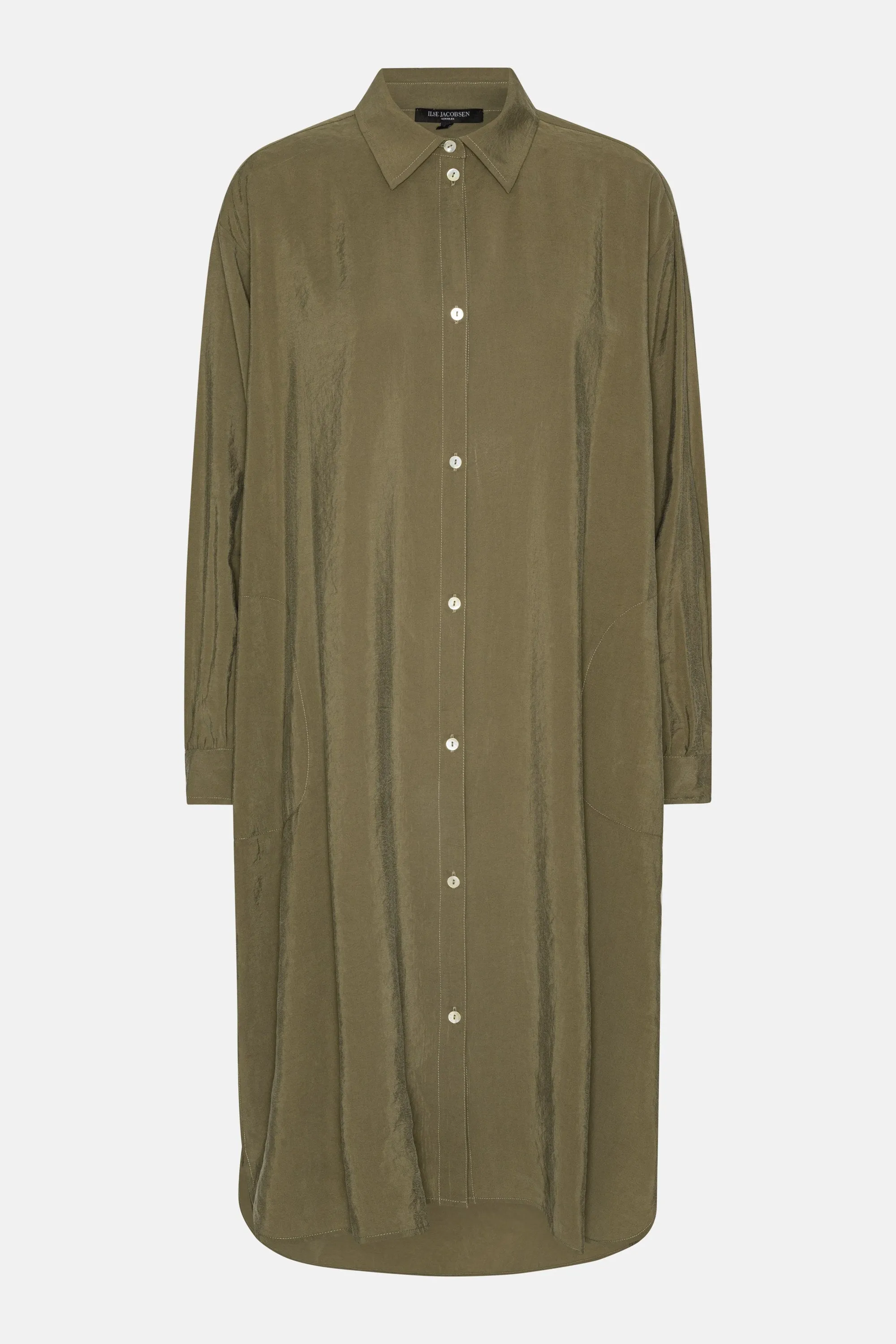 Long Sleeved Tunic Shirt Dress - Capers sold by Ilse Jacobsen