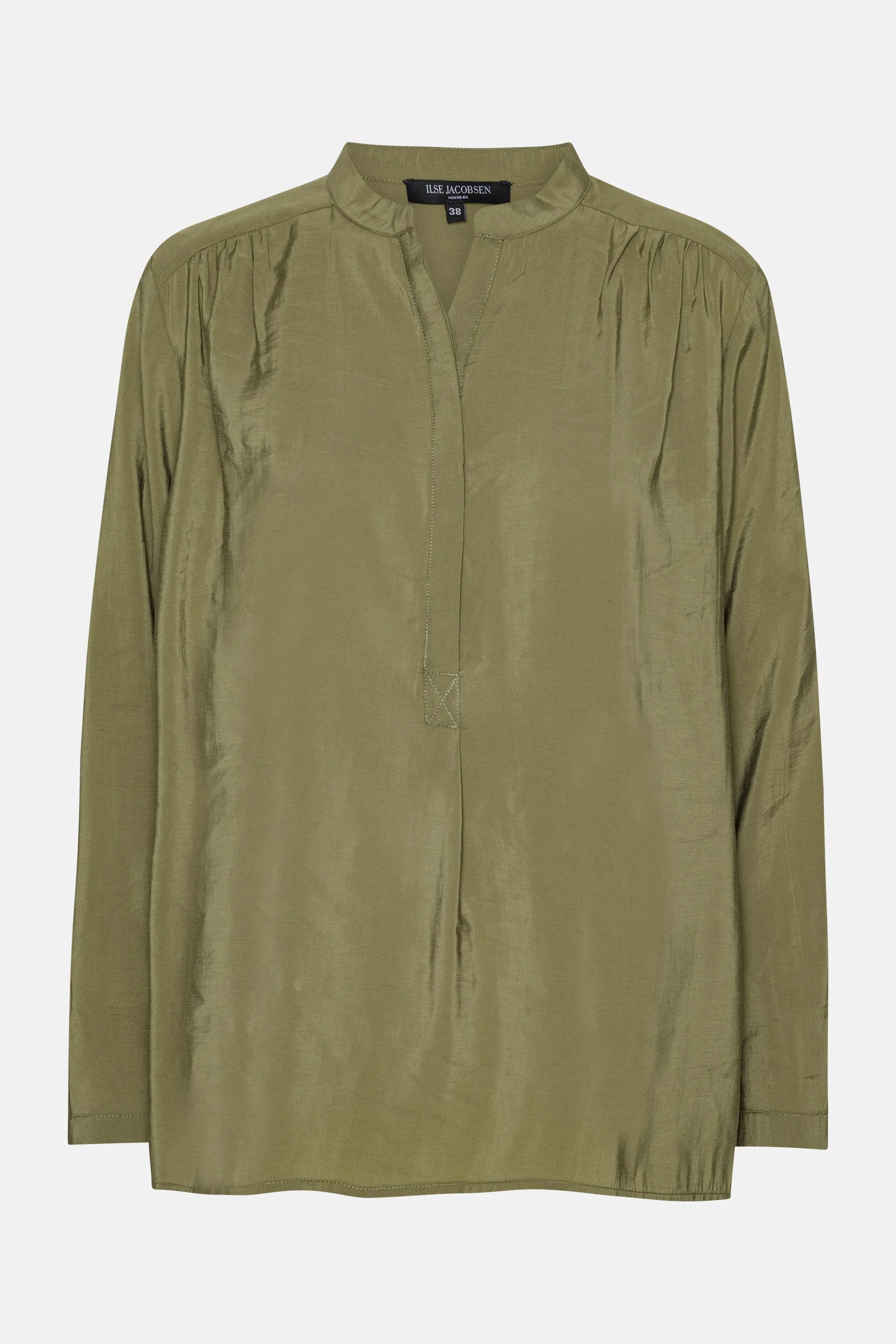 Long Sleeved Shirt With Half Placket - Capers sold by Ilse Jacobsen