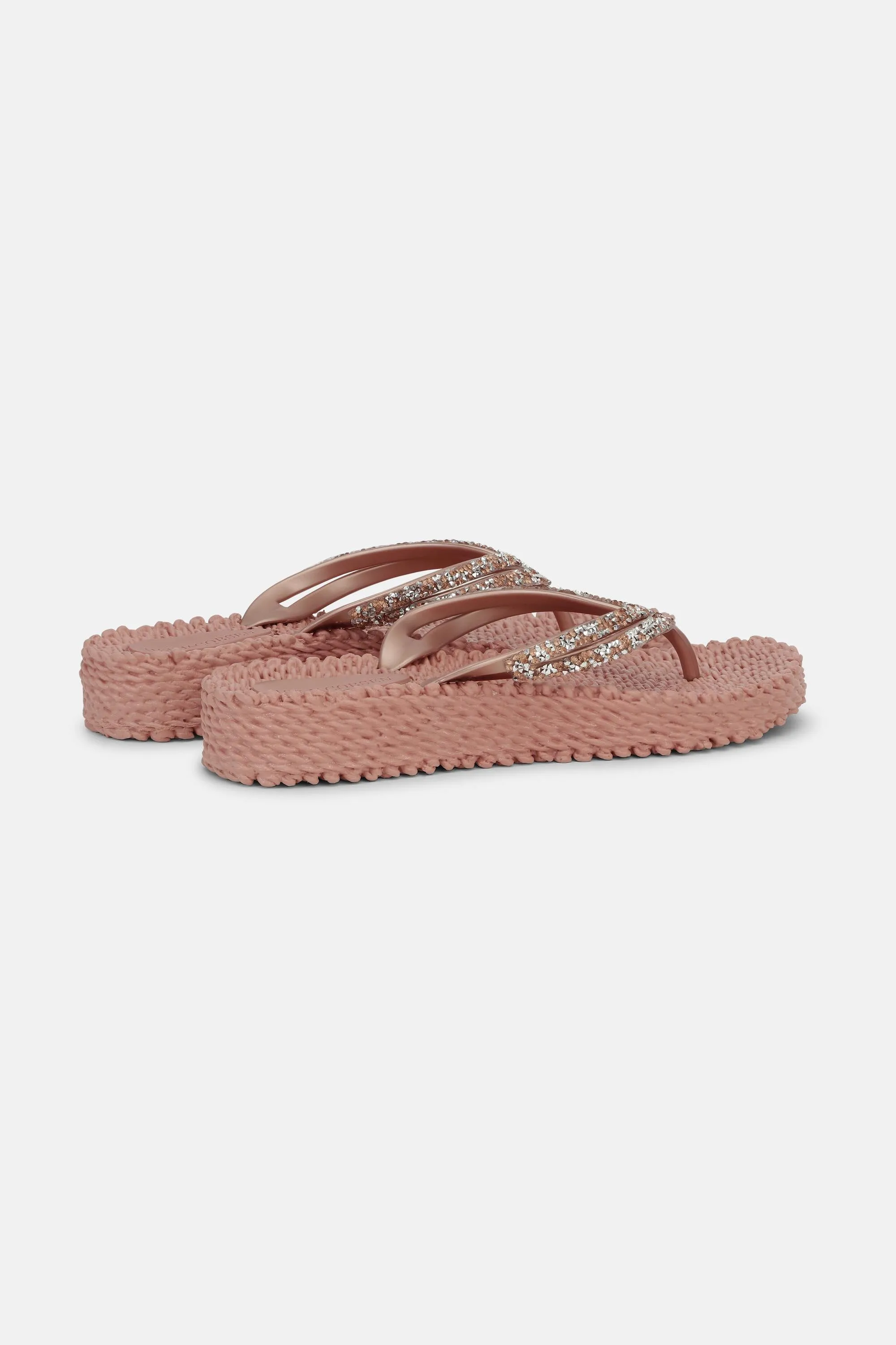 Platform Flip-flops Glitter Stones - Misty Rose sold by Ilse Jacobsen product image thumbnail 2