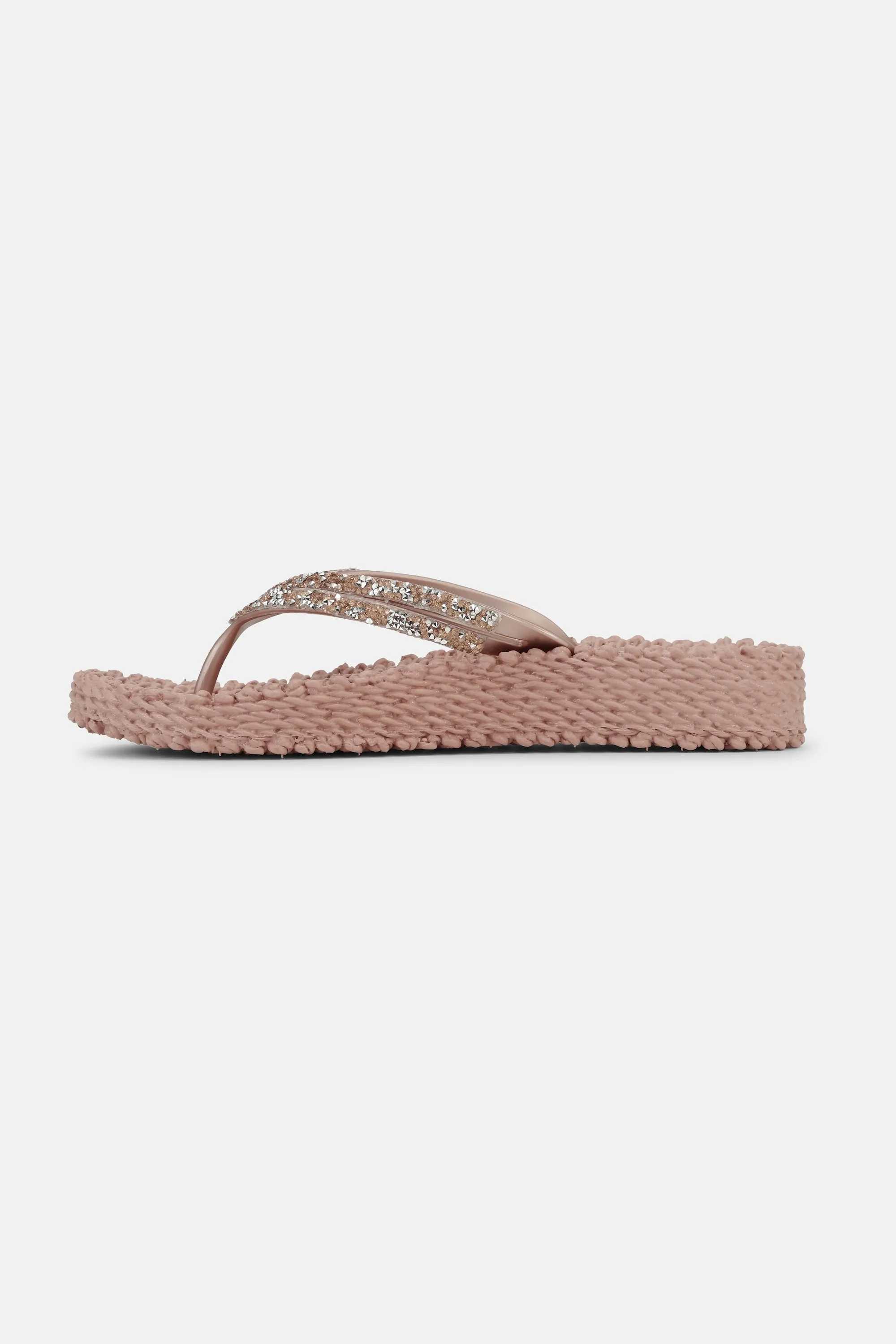 Platform Flip-flops Glitter Stones - Misty Rose sold by Ilse Jacobsen product image thumbnail 3