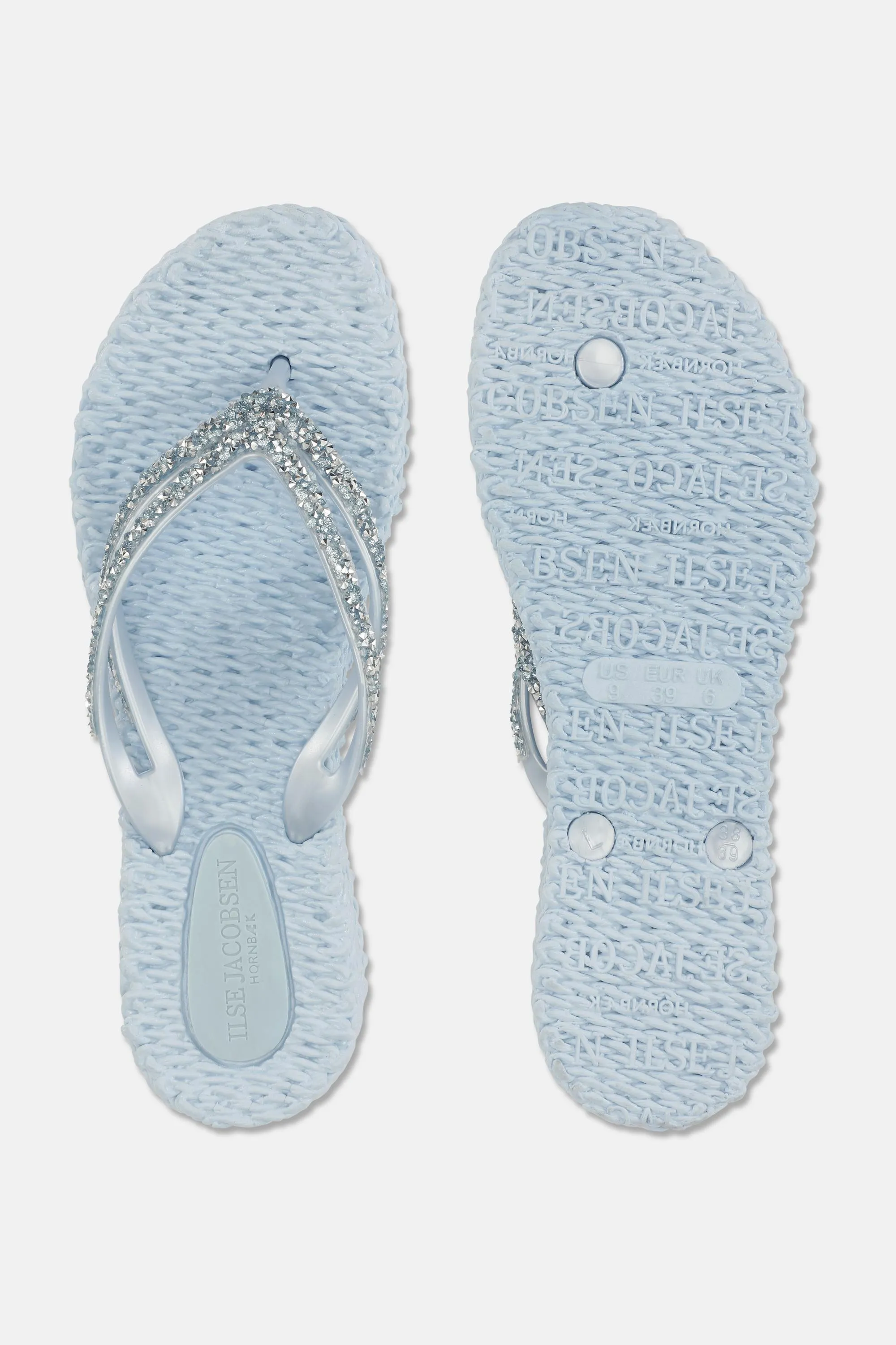 Platform Flip-flops Glitter Stones - Blue Bell sold by Ilse Jacobsen product image thumbnail 4