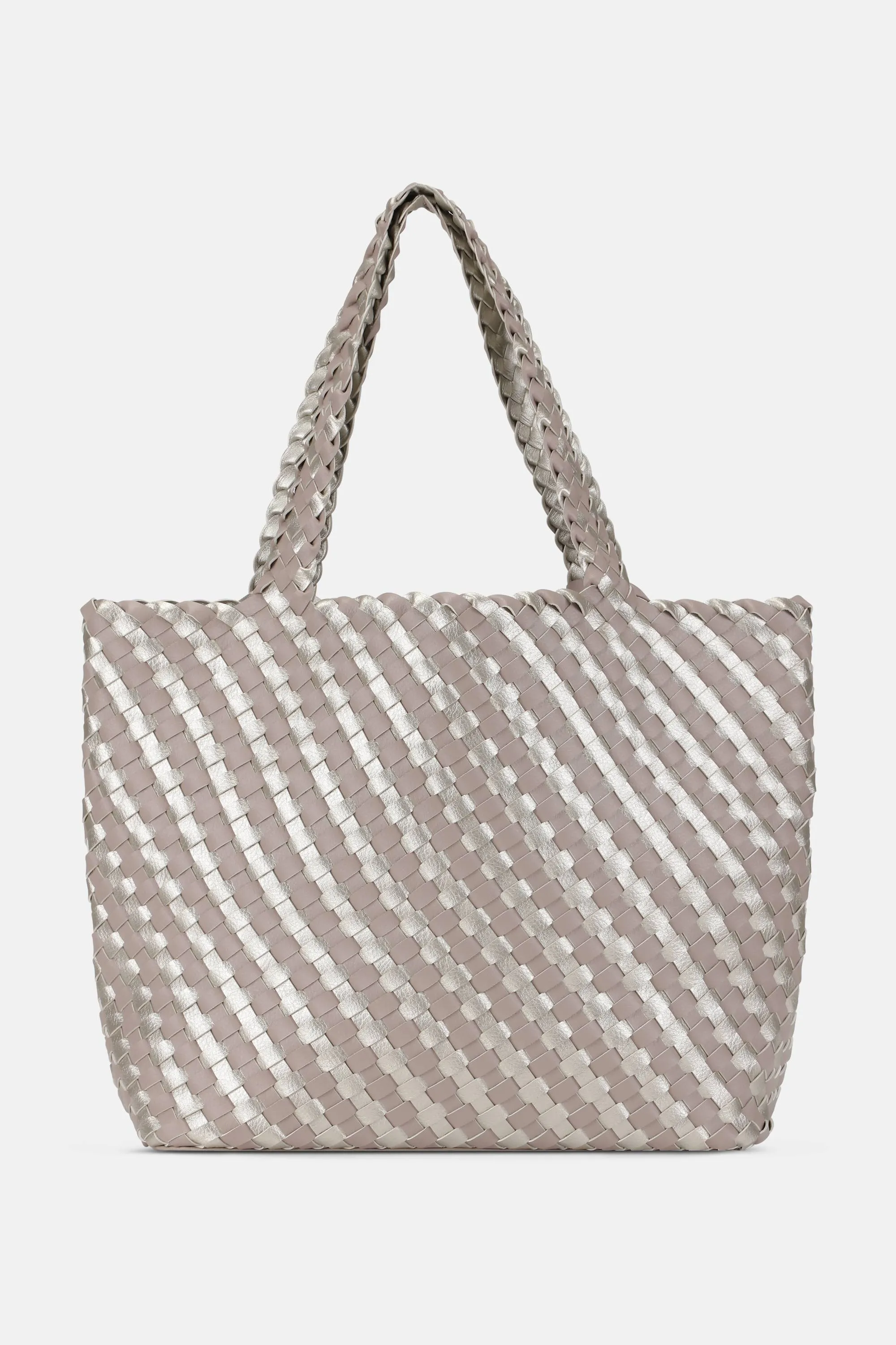 Tote Bag Braided - Atmosphere Platin sold by Ilse Jacobsen product image thumbnail 3