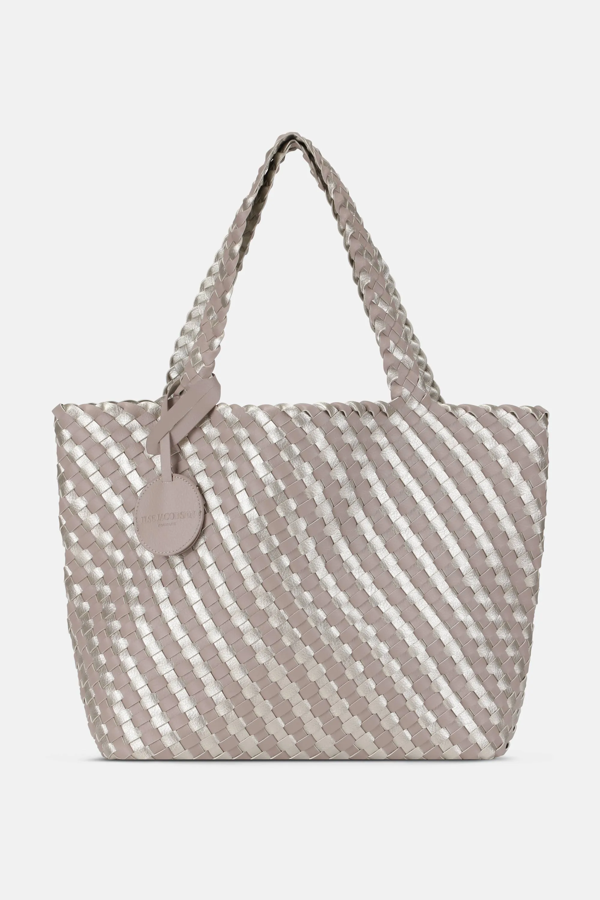 Tote Bag Braided - Atmosphere Platin sold by Ilse Jacobsen