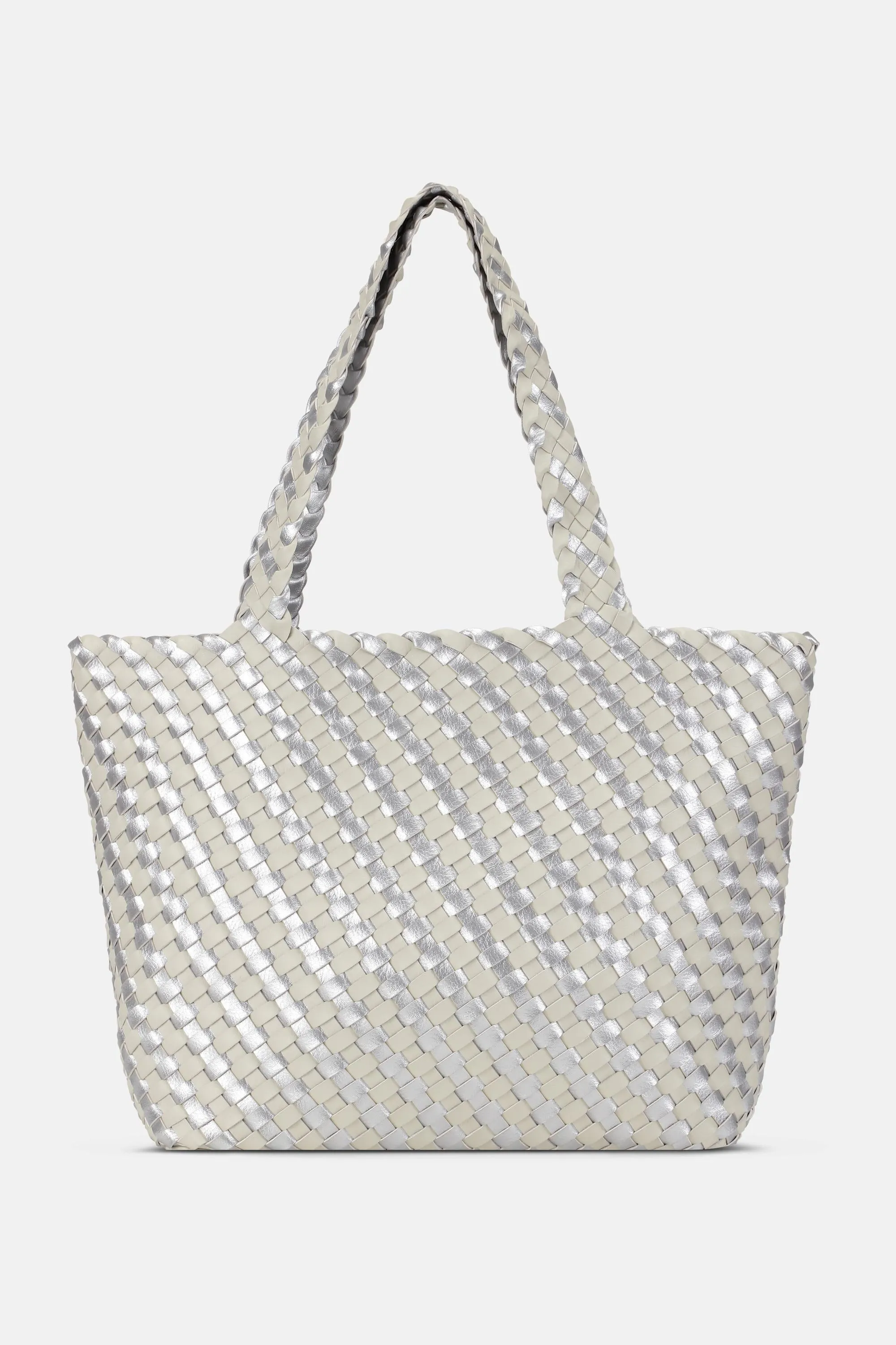 Tote Bag Braided - Milk Creme Silver sold by Ilse Jacobsen product image thumbnail 3