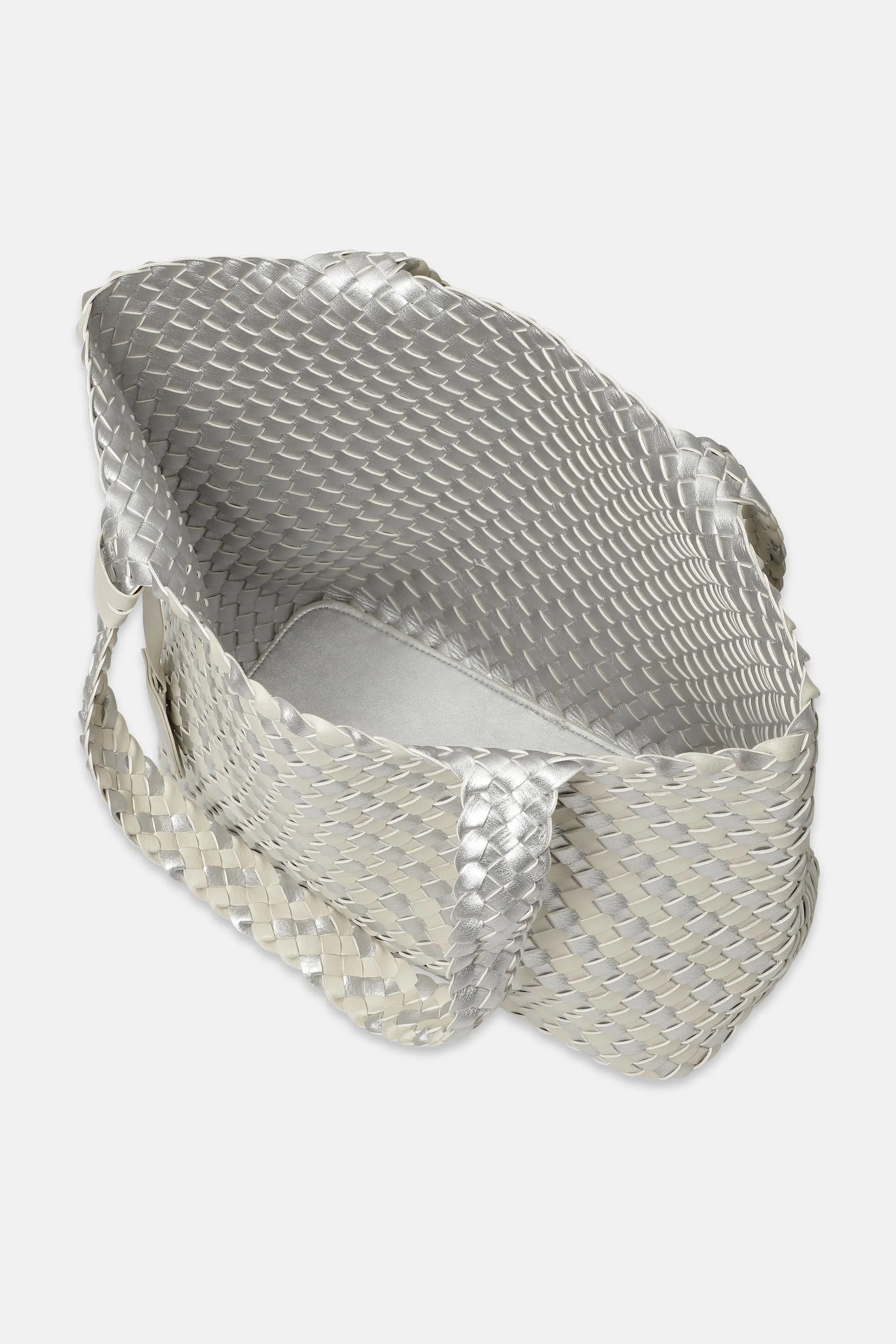 Tote Bag Braided - Milk Creme Silver sold by Ilse Jacobsen product image thumbnail 4