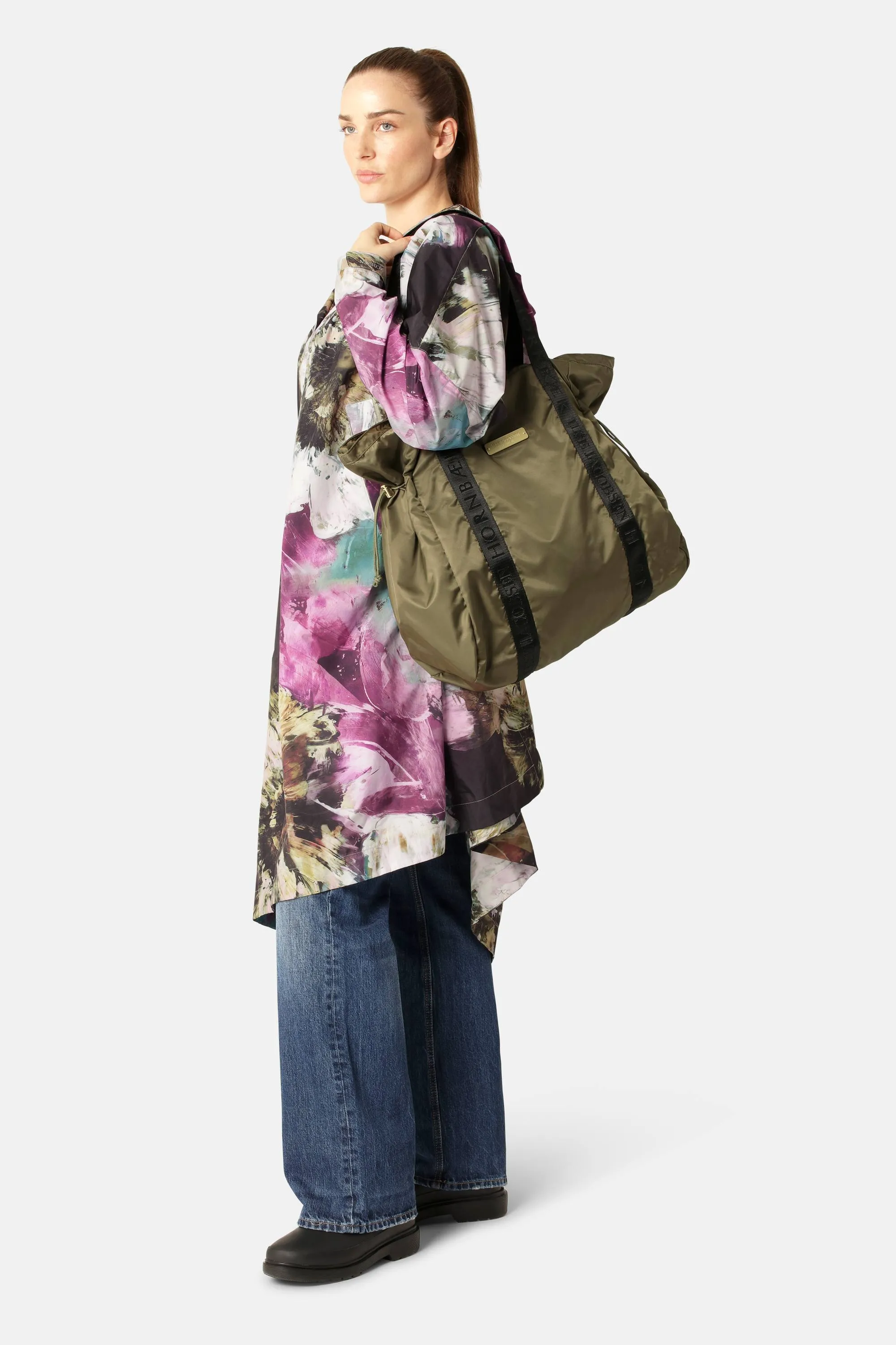 Light Rain Shopper Bag - Army sold by Ilse Jacobsen product image thumbnail 5