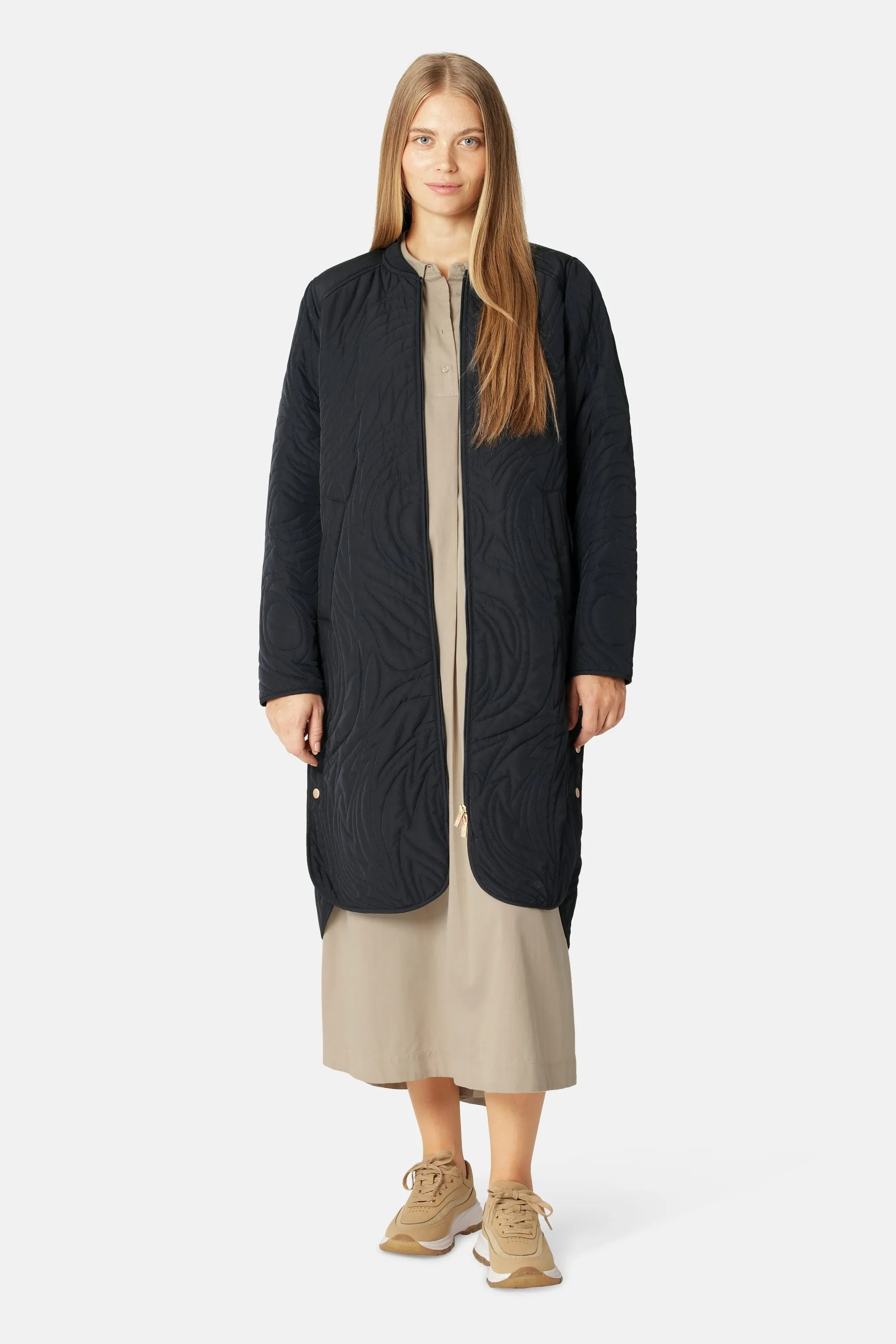 Quilt Jacket - Dark Indigo sold by Ilse Jacobsen