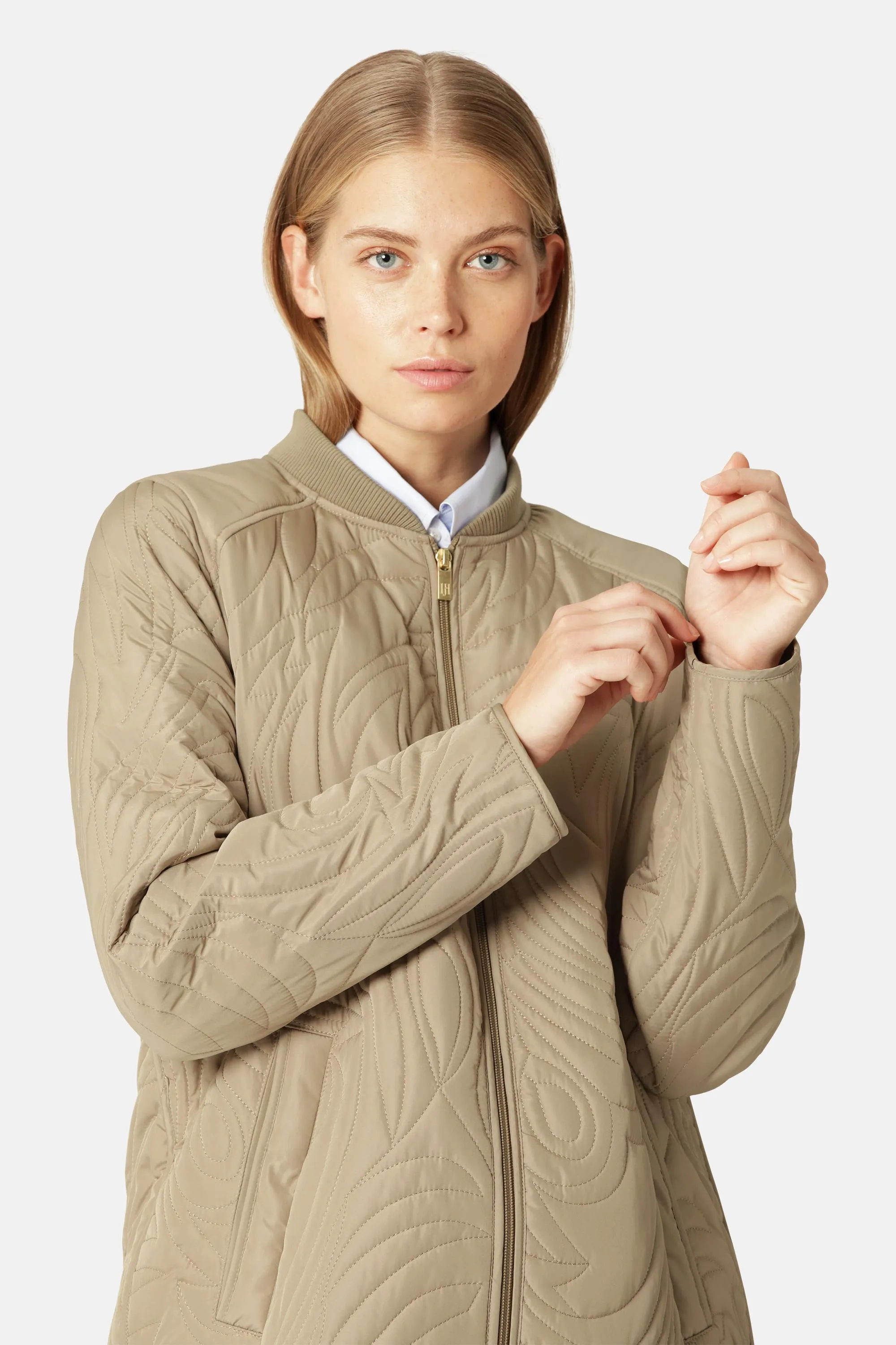 Quilt Jacket - Greige sold by Ilse Jacobsen product image thumbnail 4