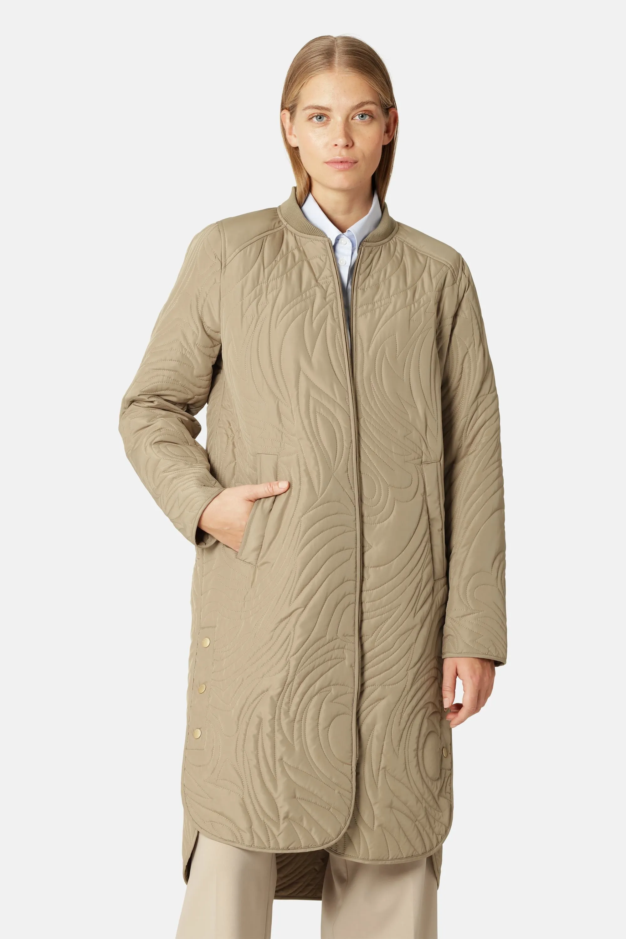 Quilt Jacket - Greige sold by Ilse Jacobsen product image thumbnail 2