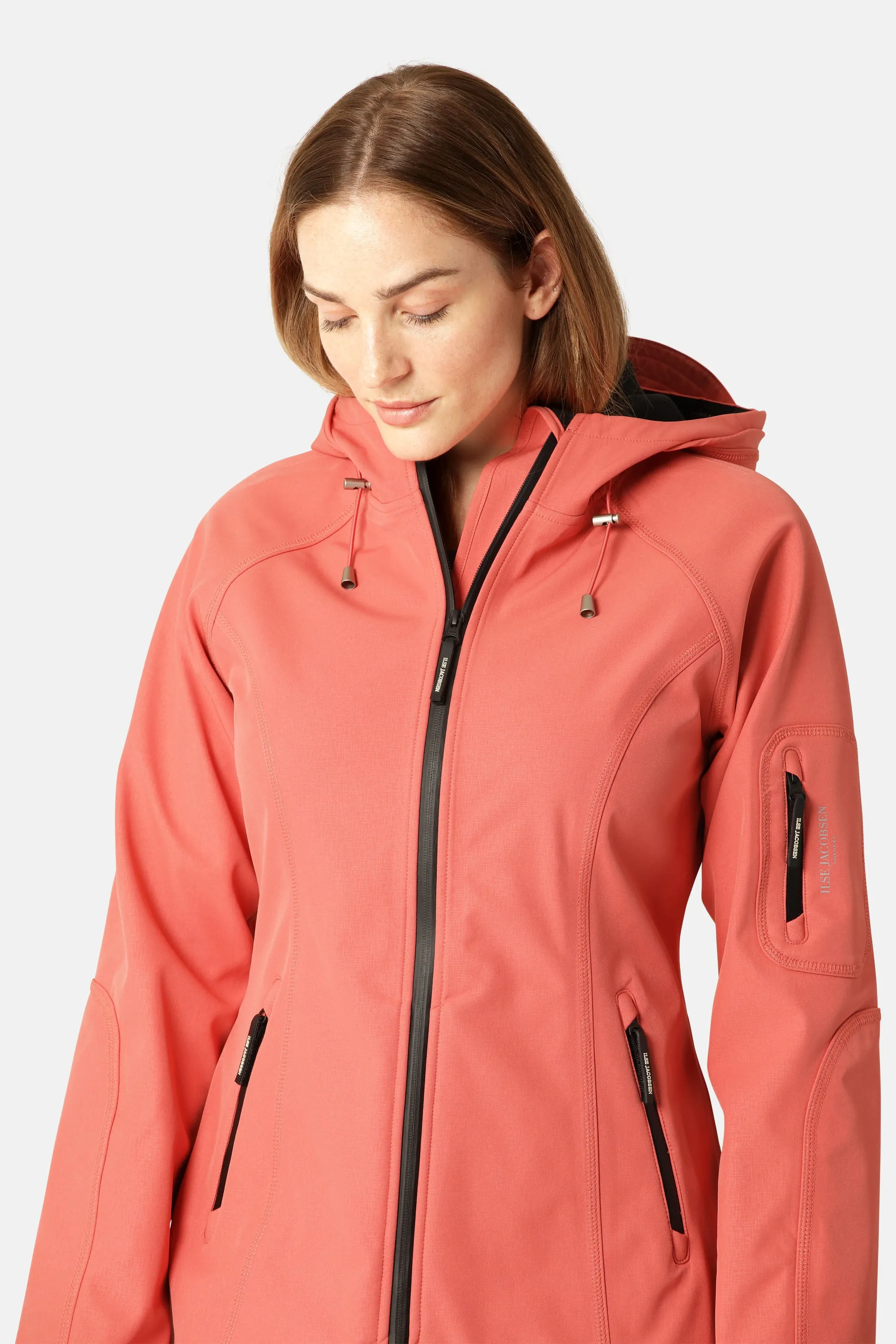 Softshell Raincoat - Spiced Coral sold by Ilse Jacobsen product image thumbnail 4