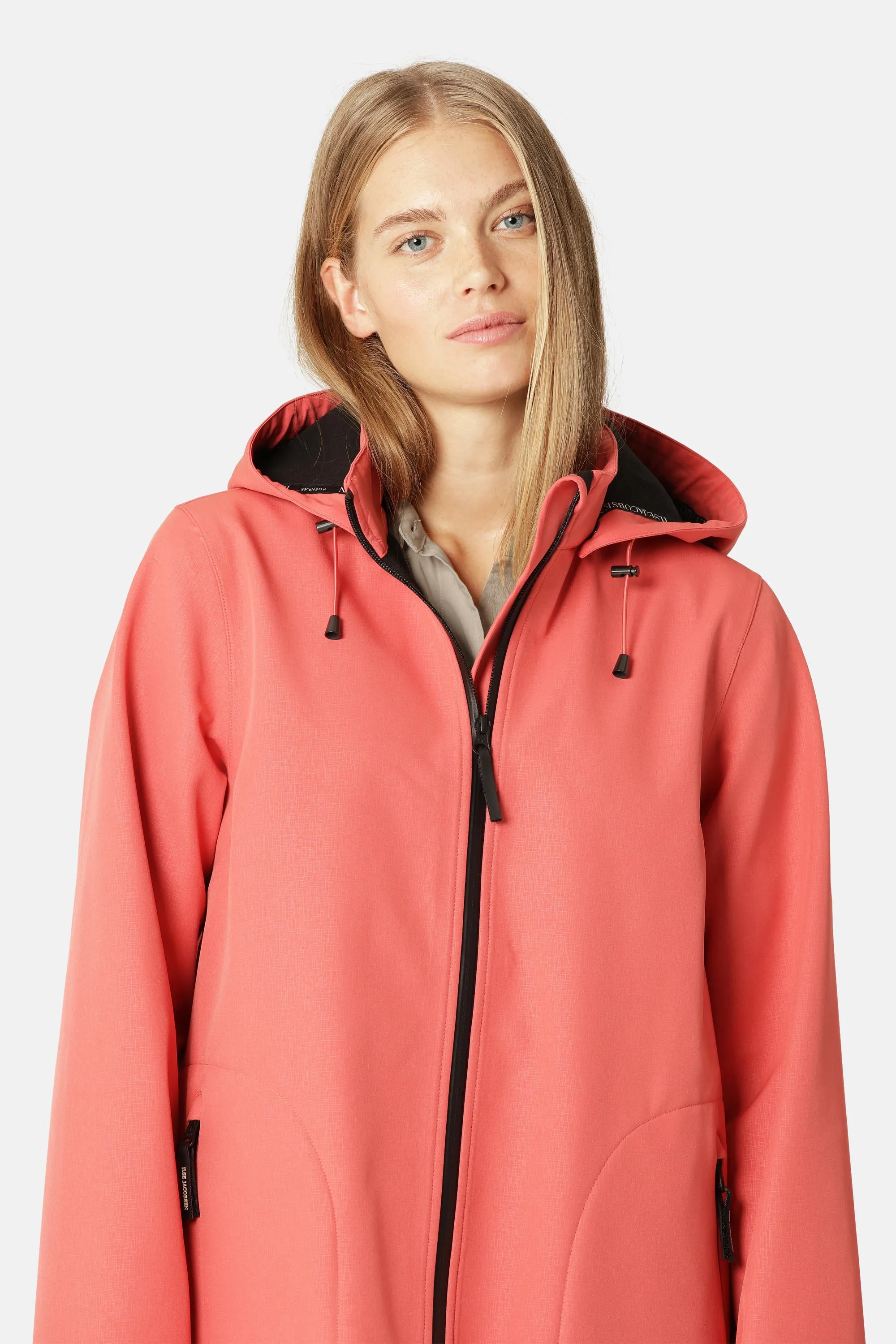 Softshell Raincoat A-line - Spiced Coral sold by Ilse Jacobsen product image thumbnail 4