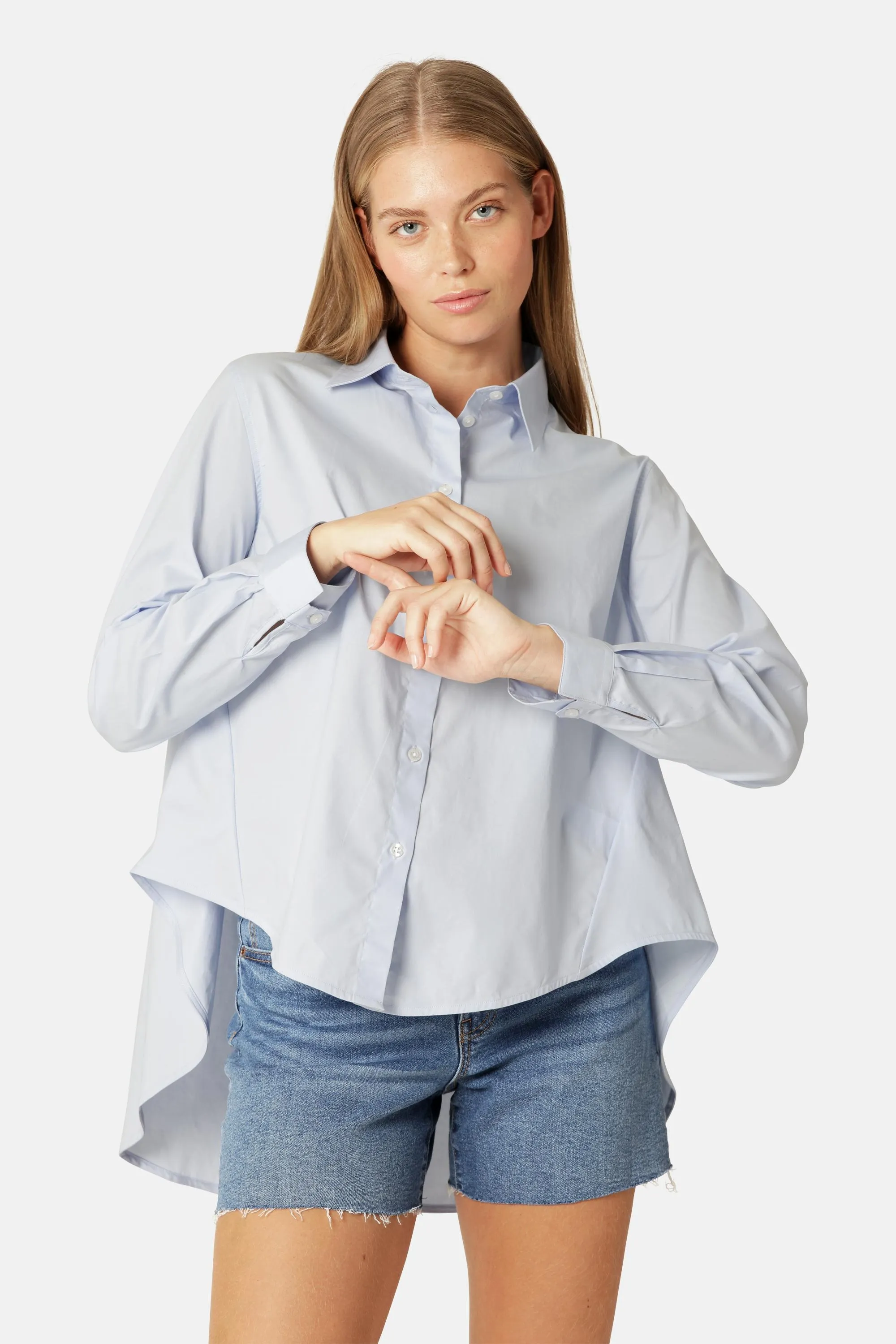 Shirt Flowy Back - Heather sold by Ilse Jacobsen product image thumbnail 2