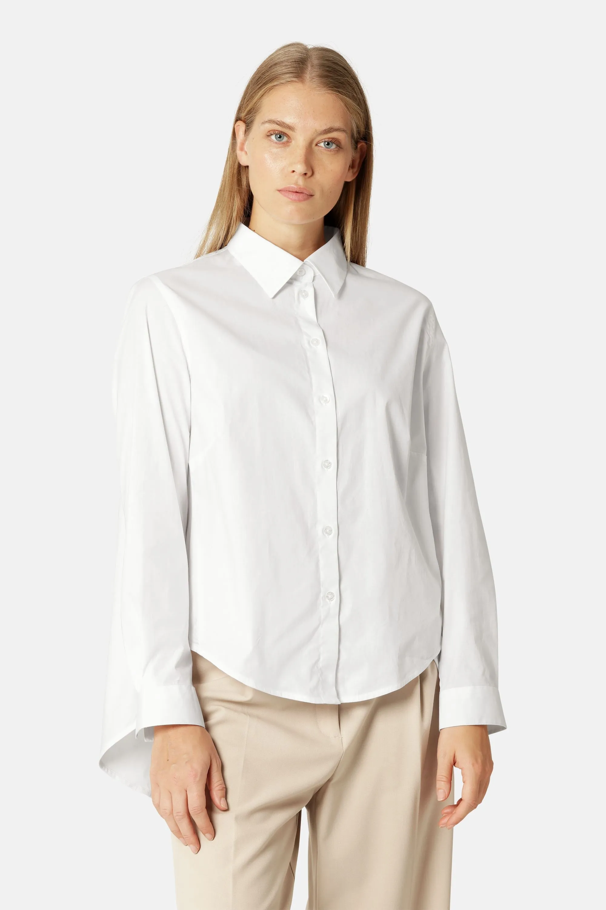 Shirt Flowy Back - White sold by Ilse Jacobsen product image thumbnail 2